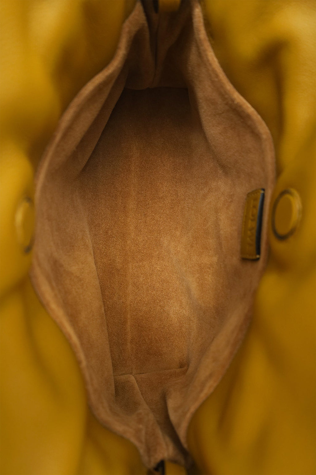 Loewe Mustard Yellow Leather Flamenco Mini Leather Crossbody Bag