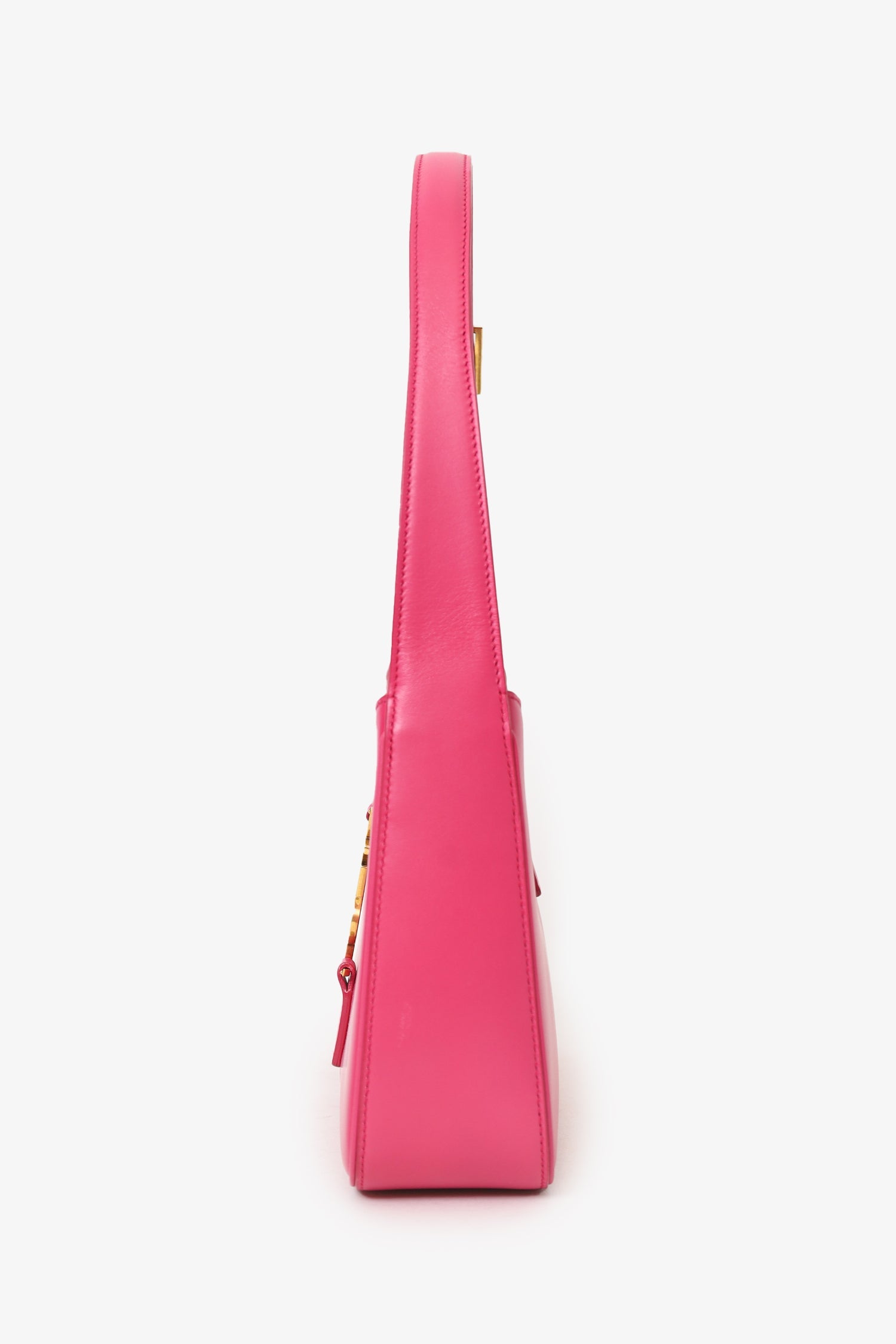 Saint Laurent Hot Pink Leather 'Le 5 à 7' Shoulder Bag
