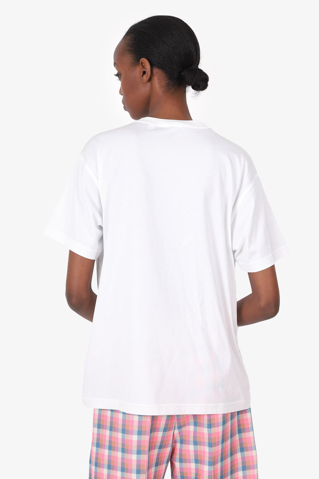 Burberry White/Pink Coordinates Text T-Shirt size XS