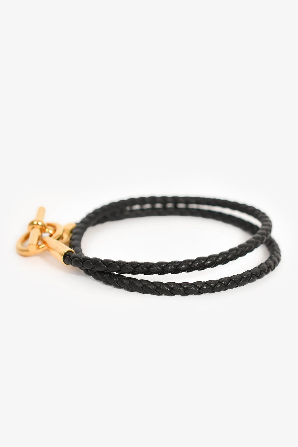 Hermès Black 'Glénan Double Tour' Bracelet