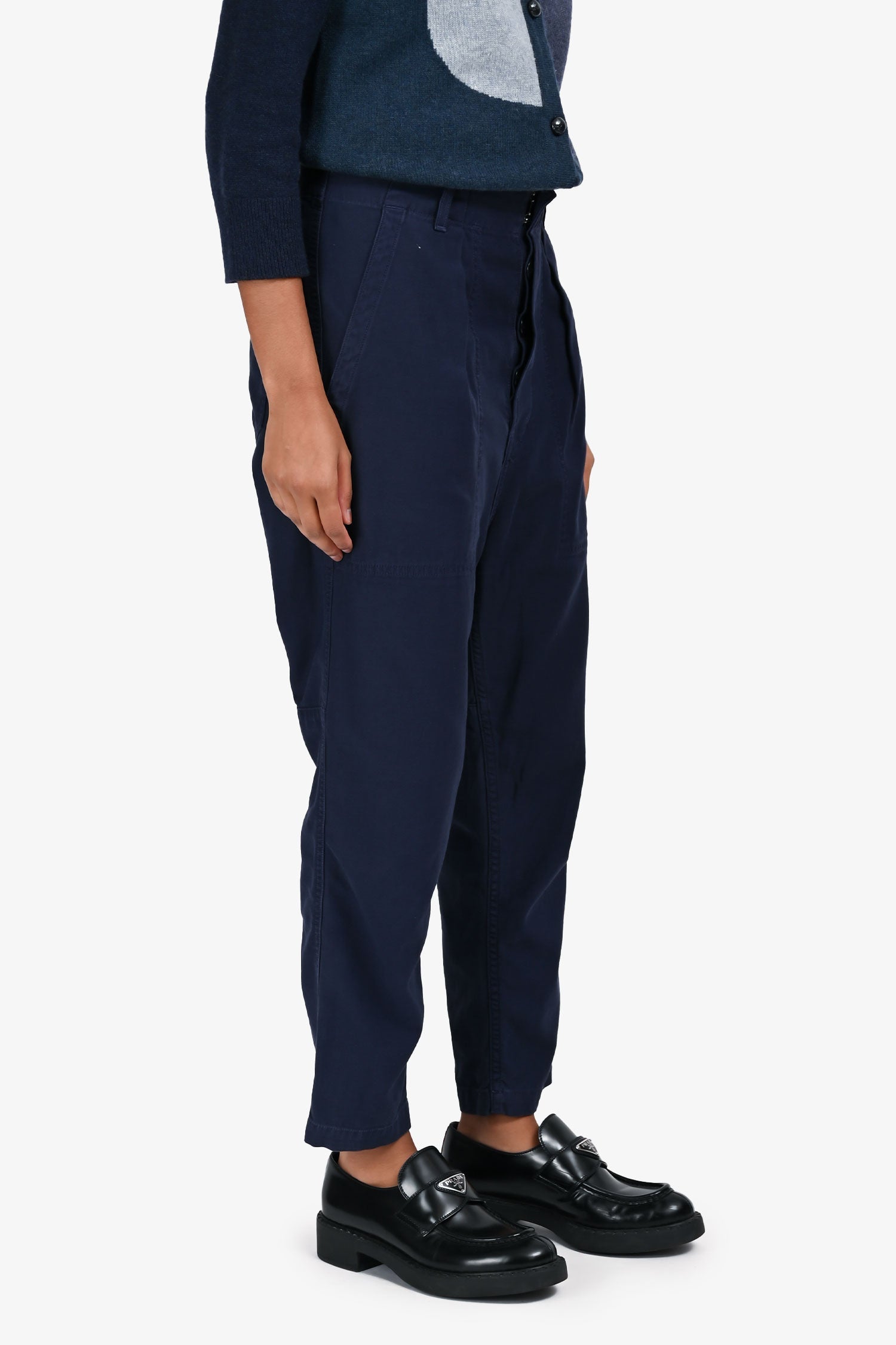 Citizens of Humanity Navy Cotton Cargo Pants Size 26