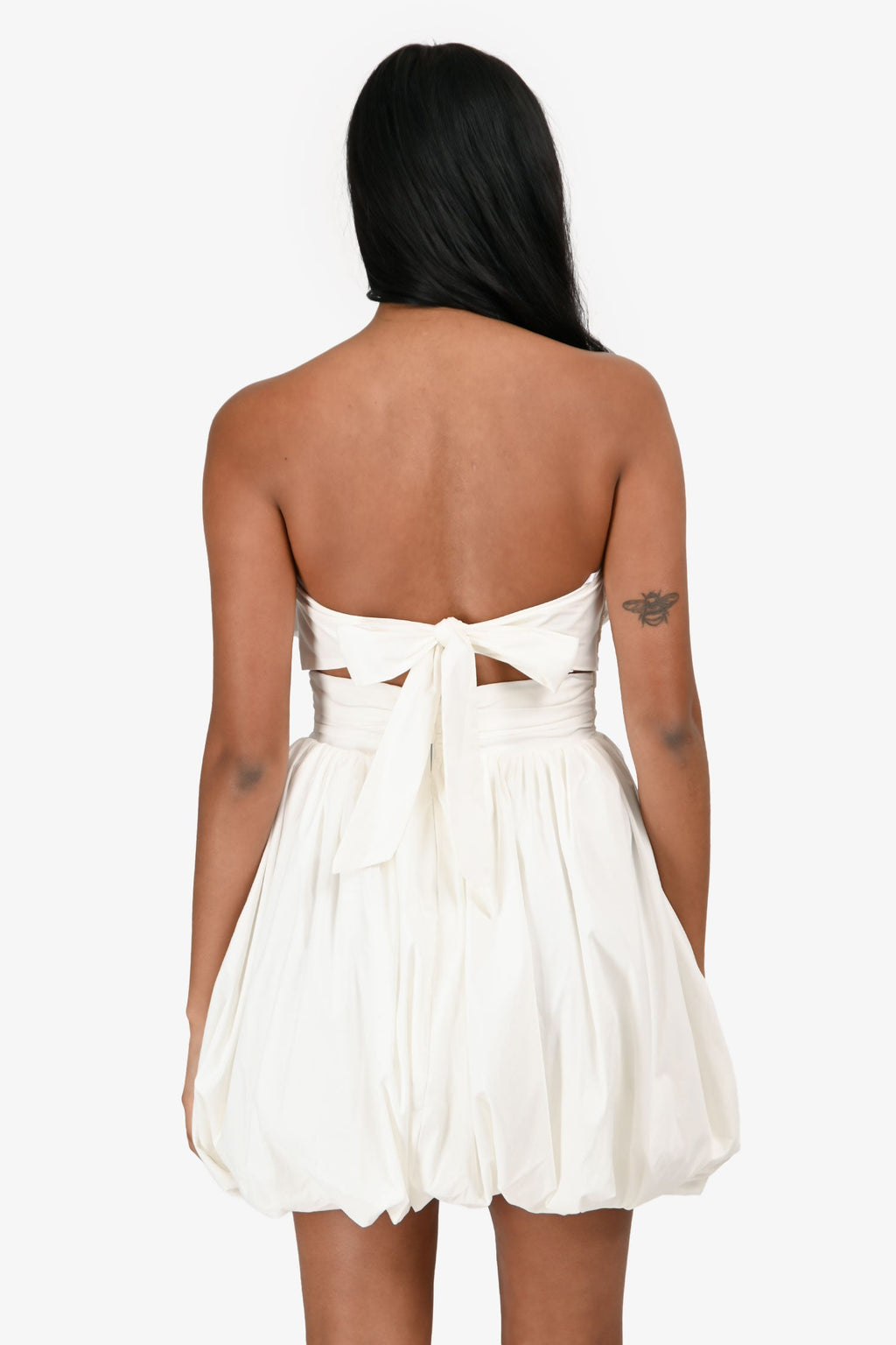 Club L White Bubble Hem Mini Dress Size 2