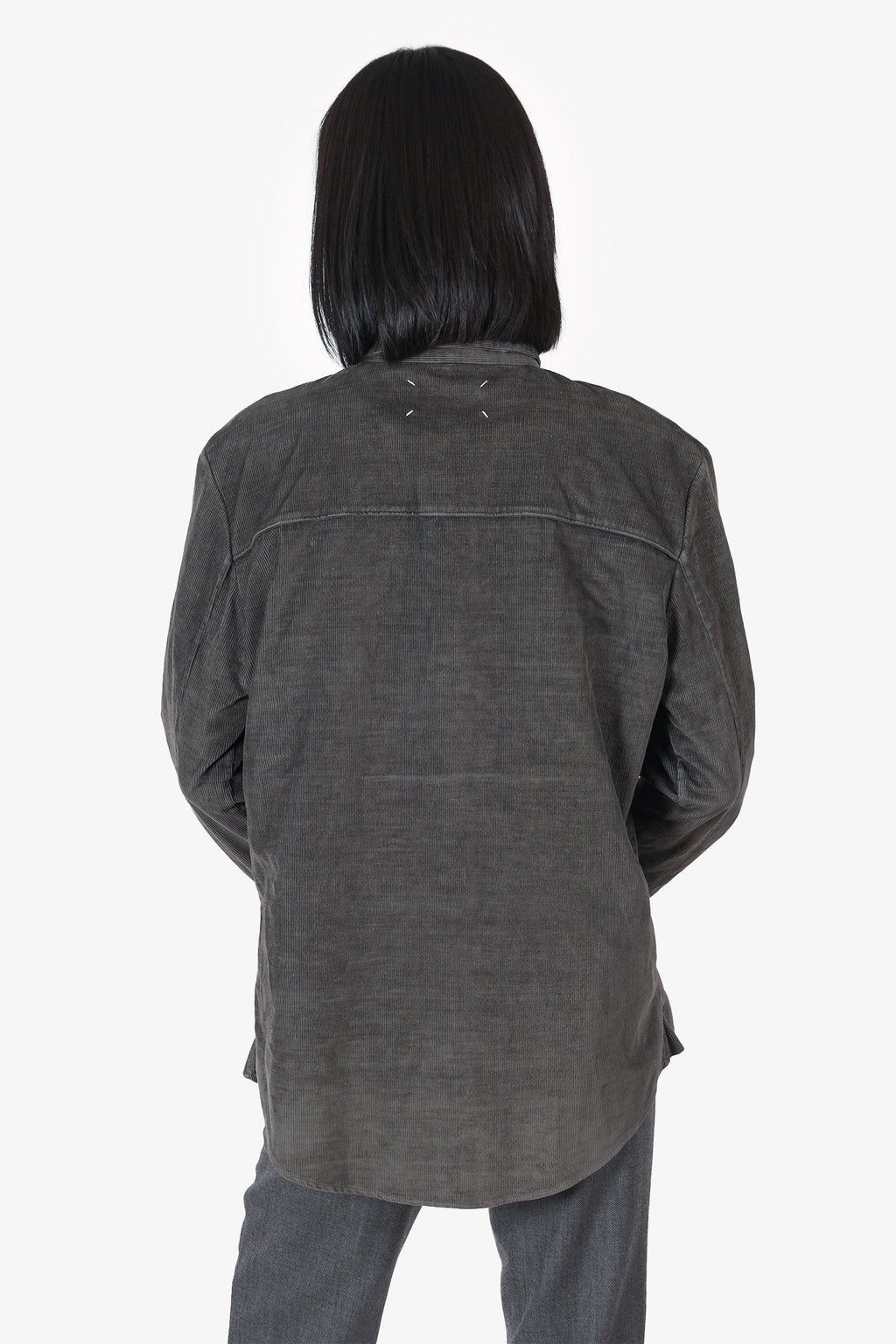 Maison Margiela Grey Corduroy Button Down Shirt Size 48