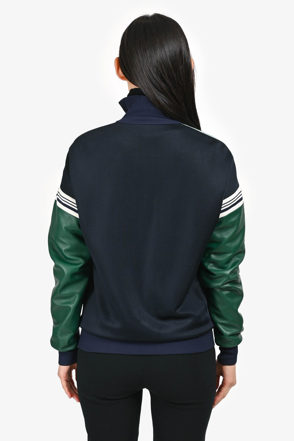 Miu Miu 2020 Navy/Green Blouson Jacket Size 38