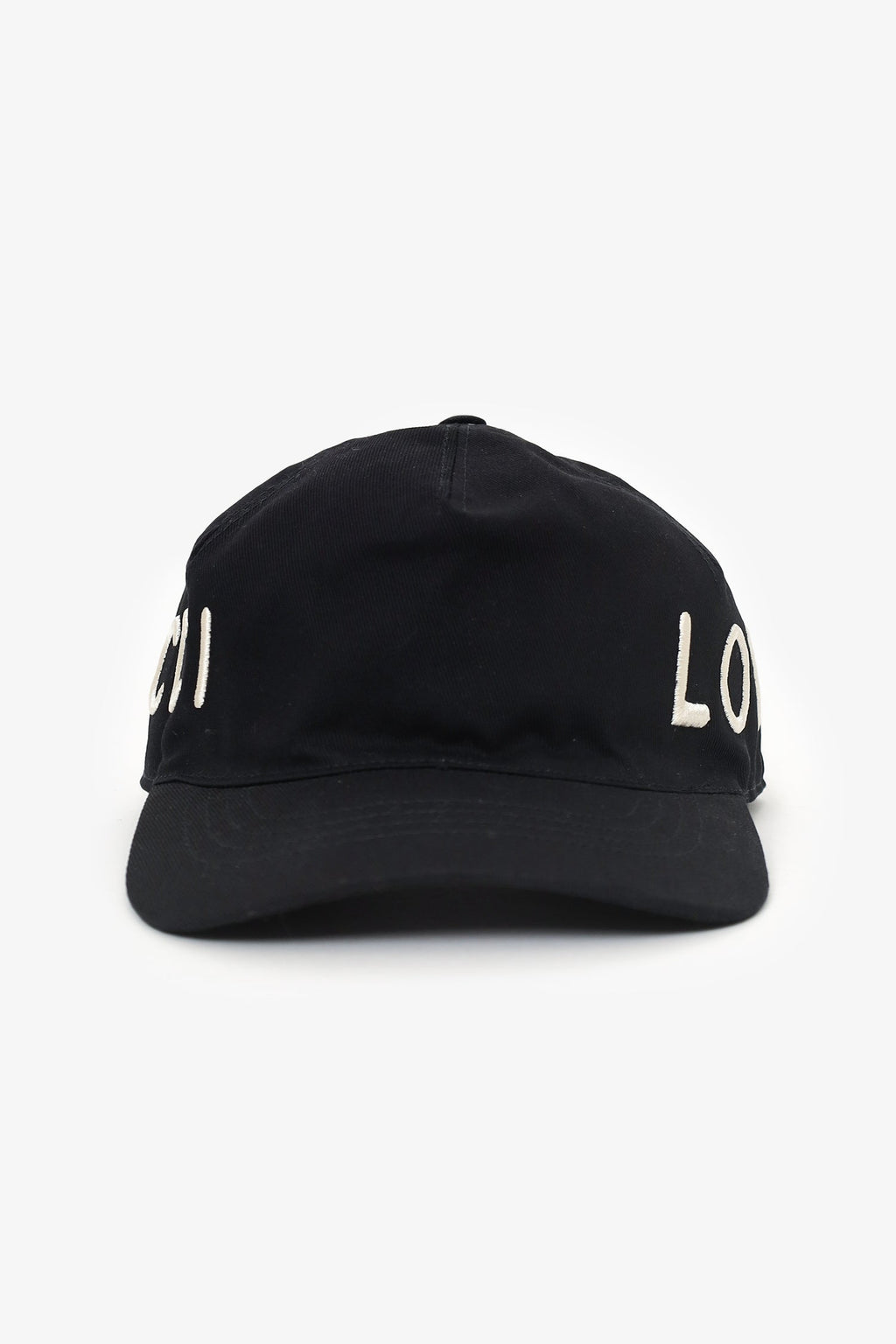 Gucci Black Canvas 'Loved' Embroidered Baseball Cap Size L