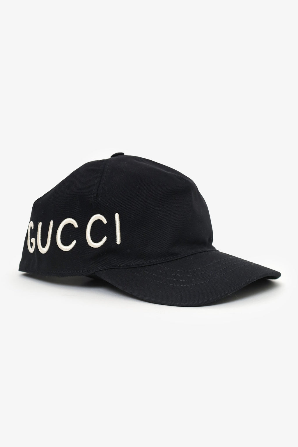 Gucci Black Canvas 'Loved' Embroidered Baseball Cap Size L