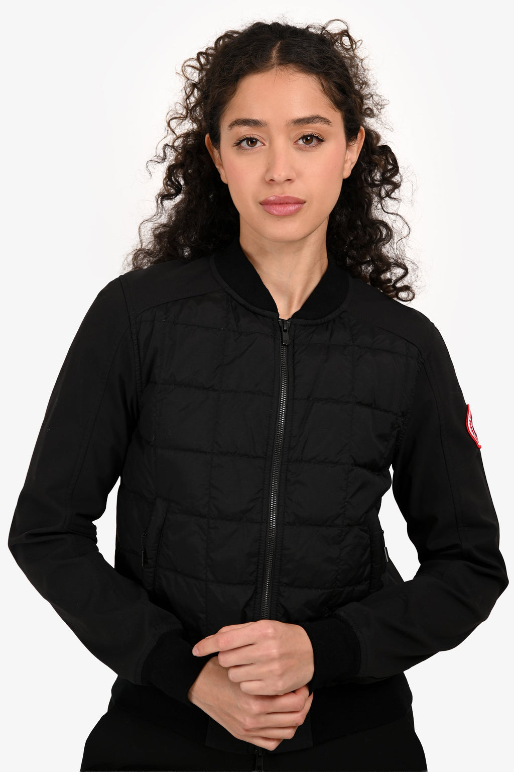 Canada Goose Black Quilted Hanley Bomber Jacket Size S