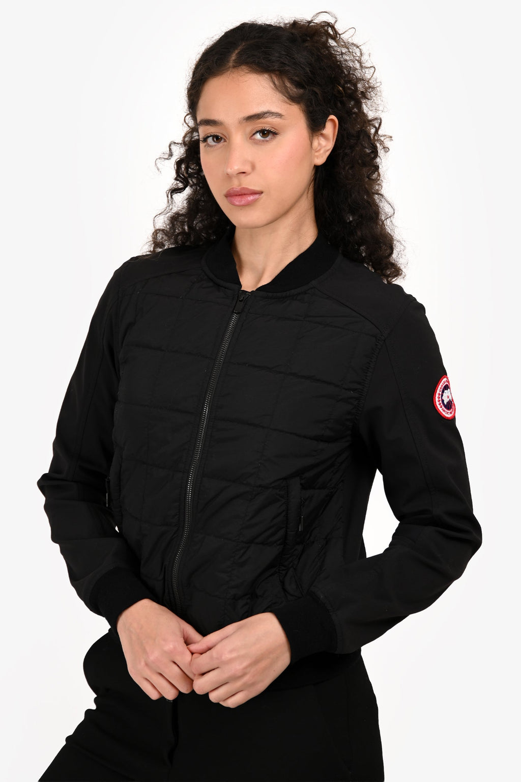 Canada Goose Black Quilted Hanley Bomber Jacket Size S