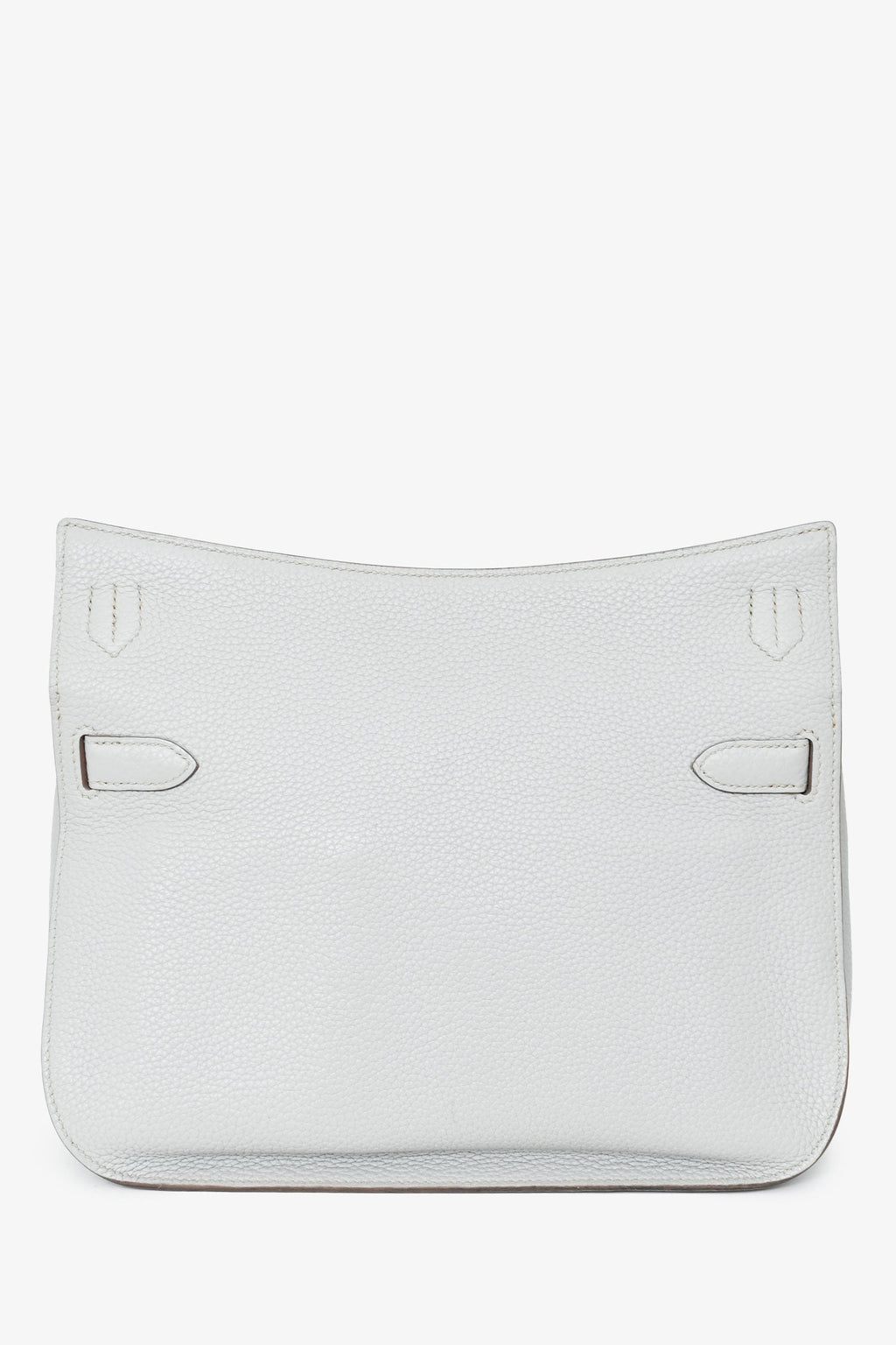 Hermès Light Grey Clemence Leather Jypsiere 28