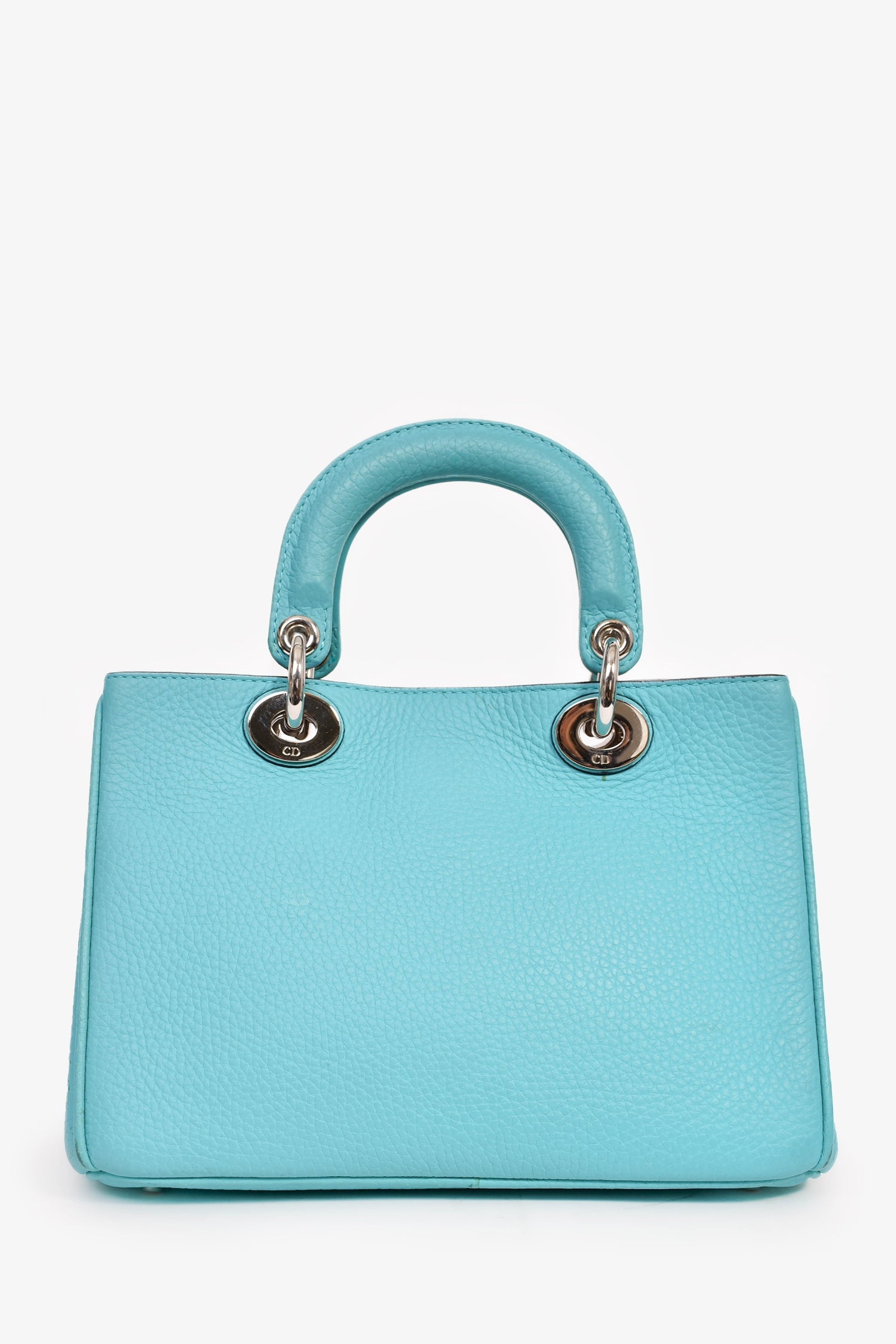Christian Dior 2014 Teal Green Leather Diorissimo Top Handle with Strap