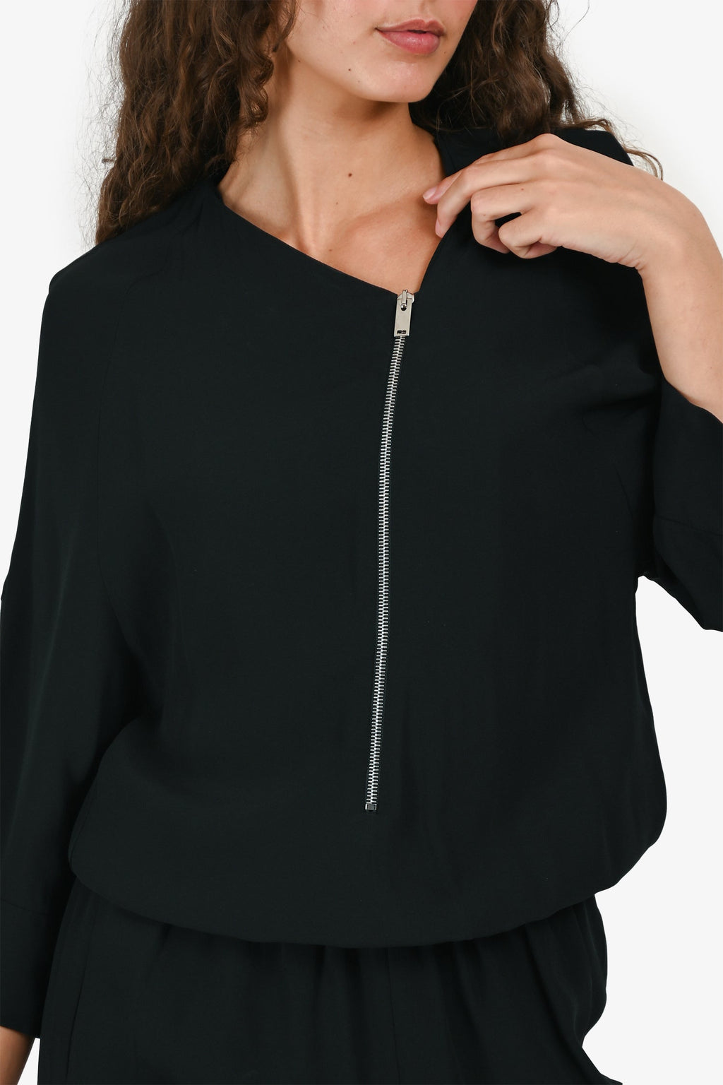 Stella McCartney Black Zipper Detail Dress Estimated Size S