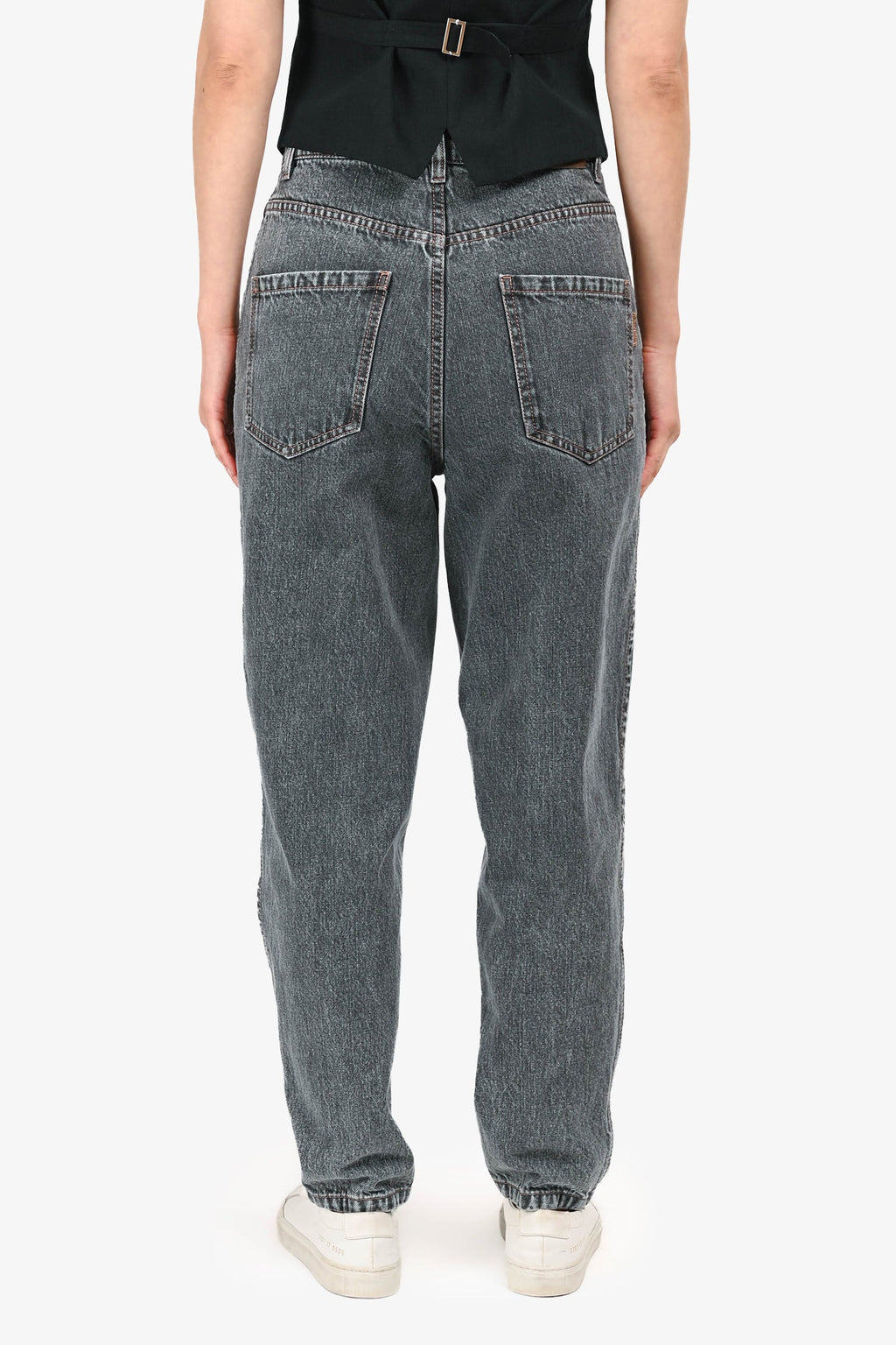 Brunello Cucinelli Grey Denim Balloon Jeans Size 4
