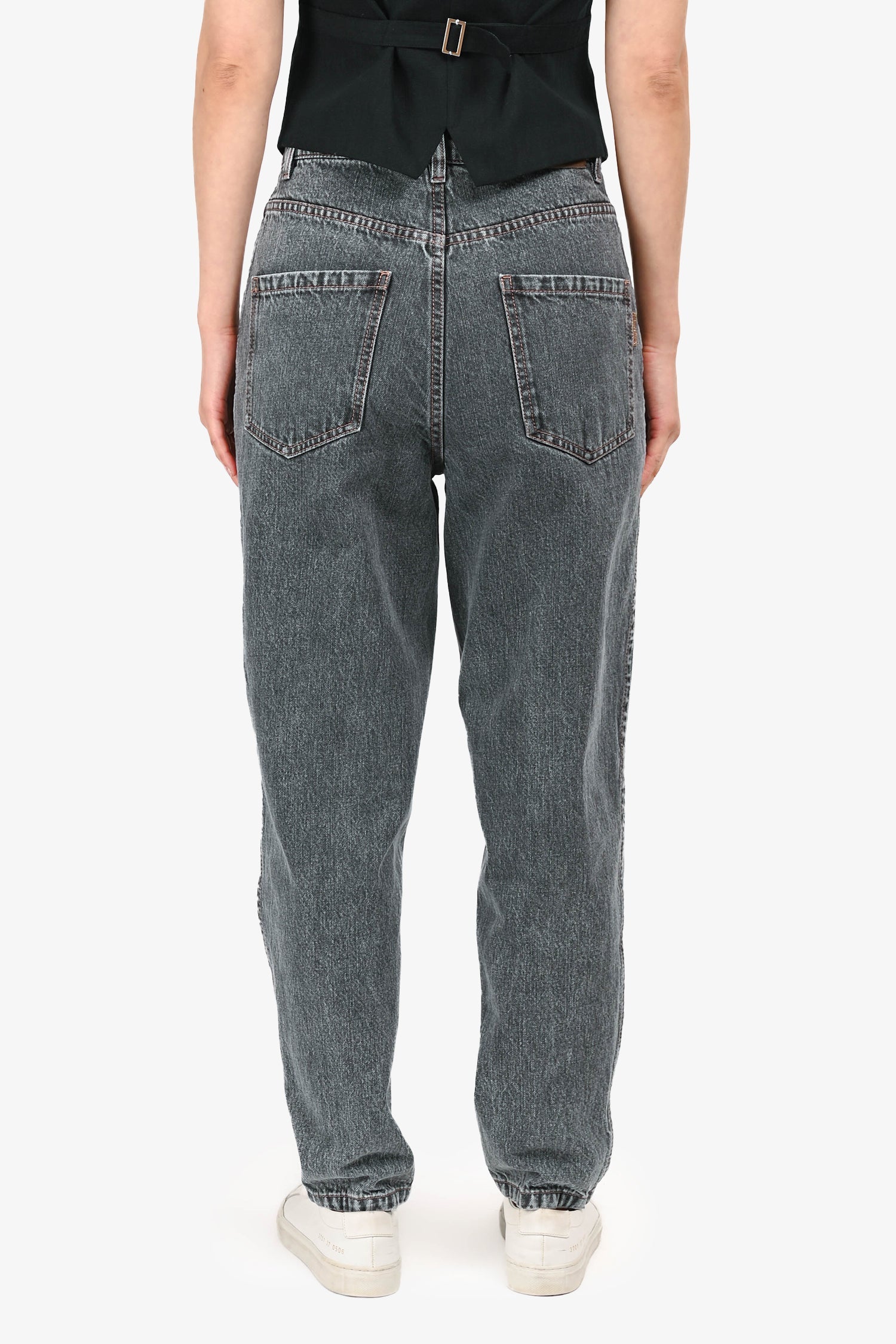 Brunello Cucinelli Grey Denim Balloon Jeans Size 4