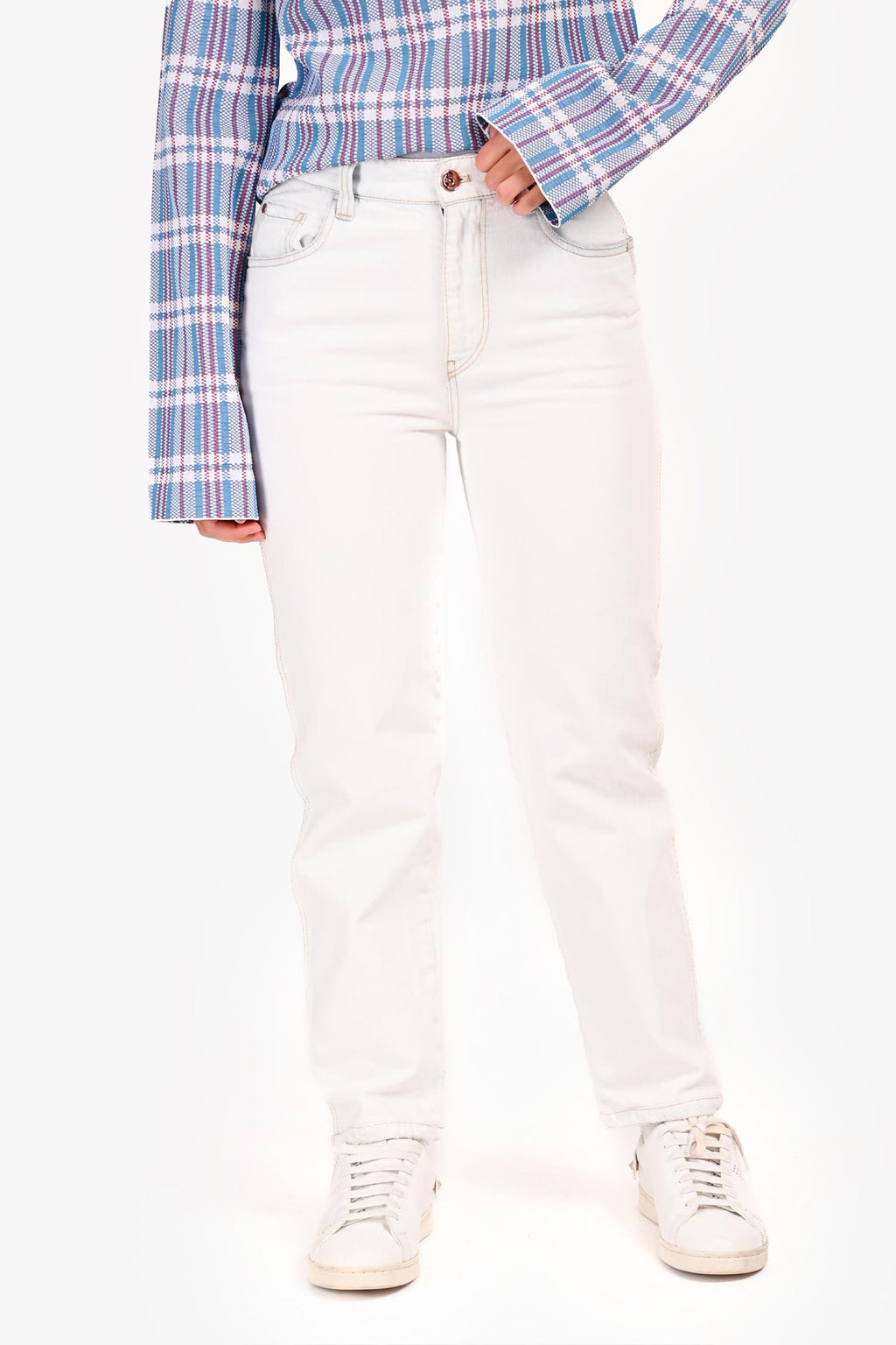 Brunello Cucinelli Light Blue Washed Straight Legged Jeans Size 4