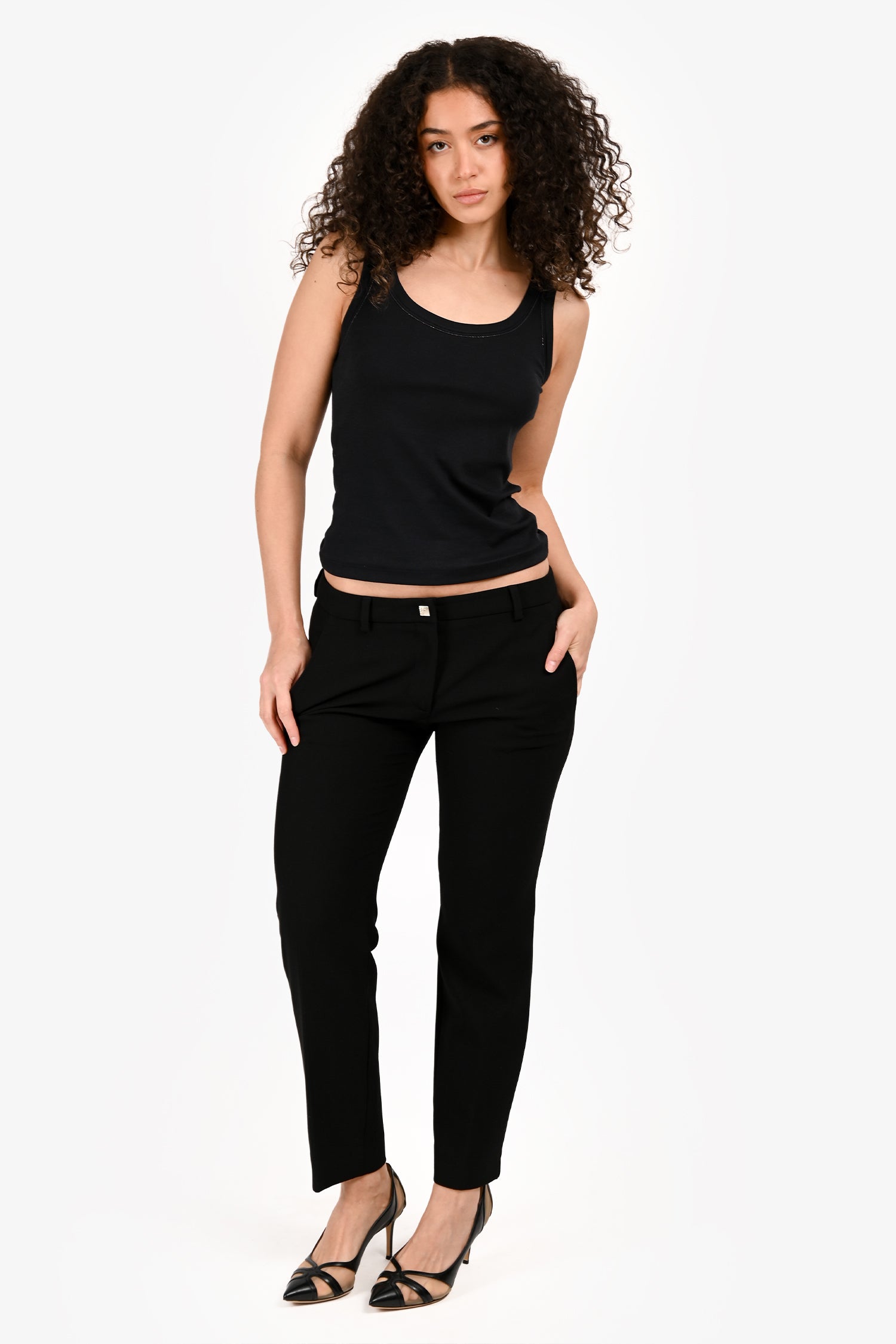Versace Collection Black Pants Size 42