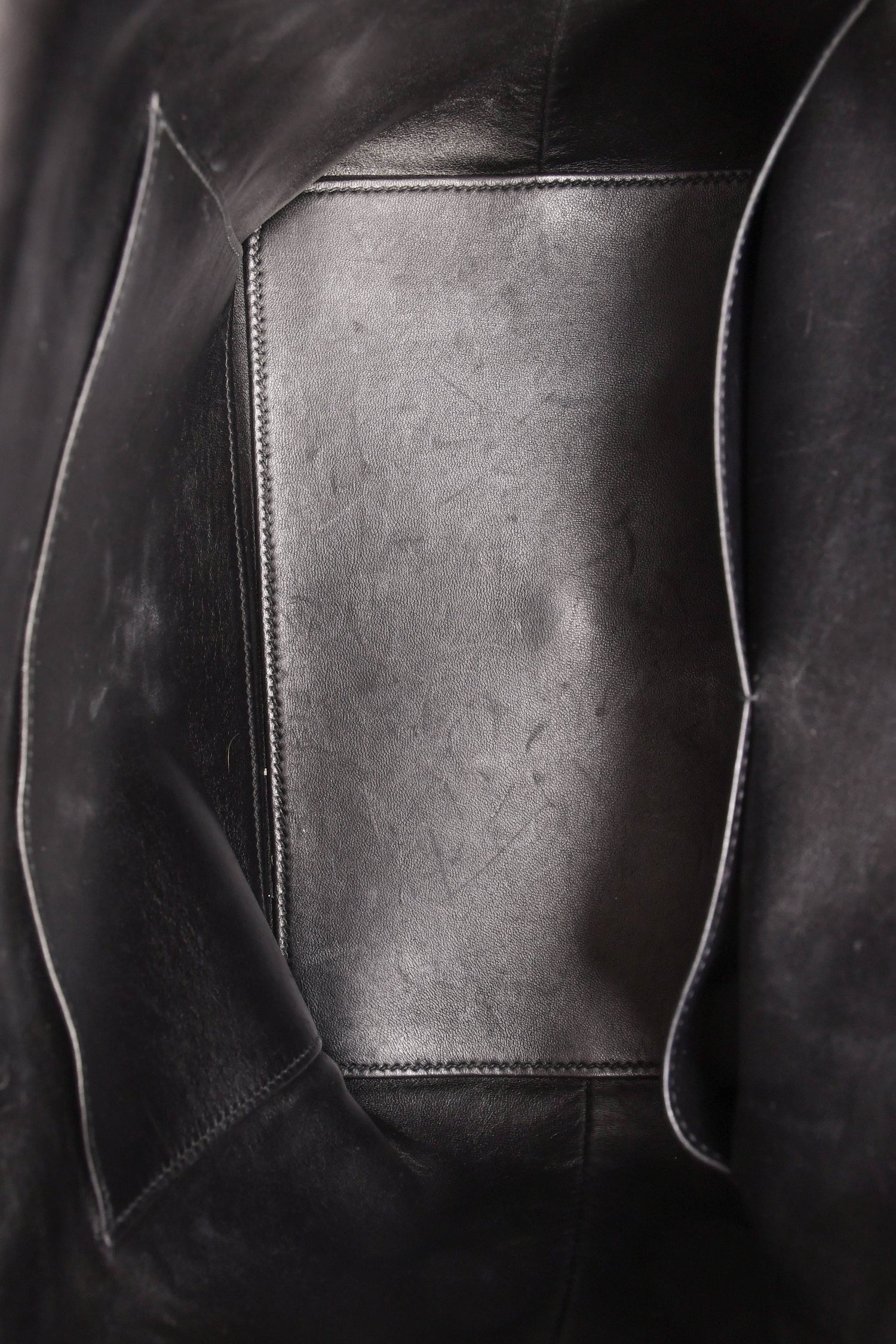 Hermès Black Leather Tool Box 26 Top Handle With Strap
