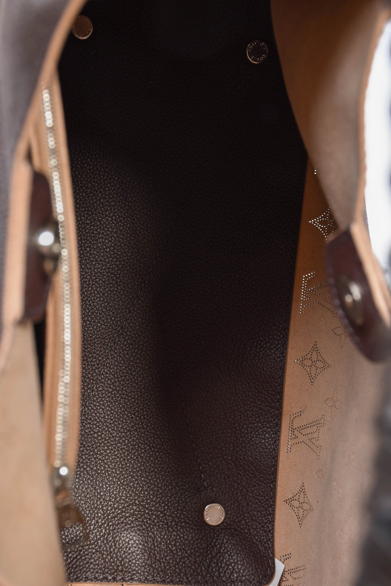 Louis Vuitton Brown Mahina Hobo Shoulder Bag
