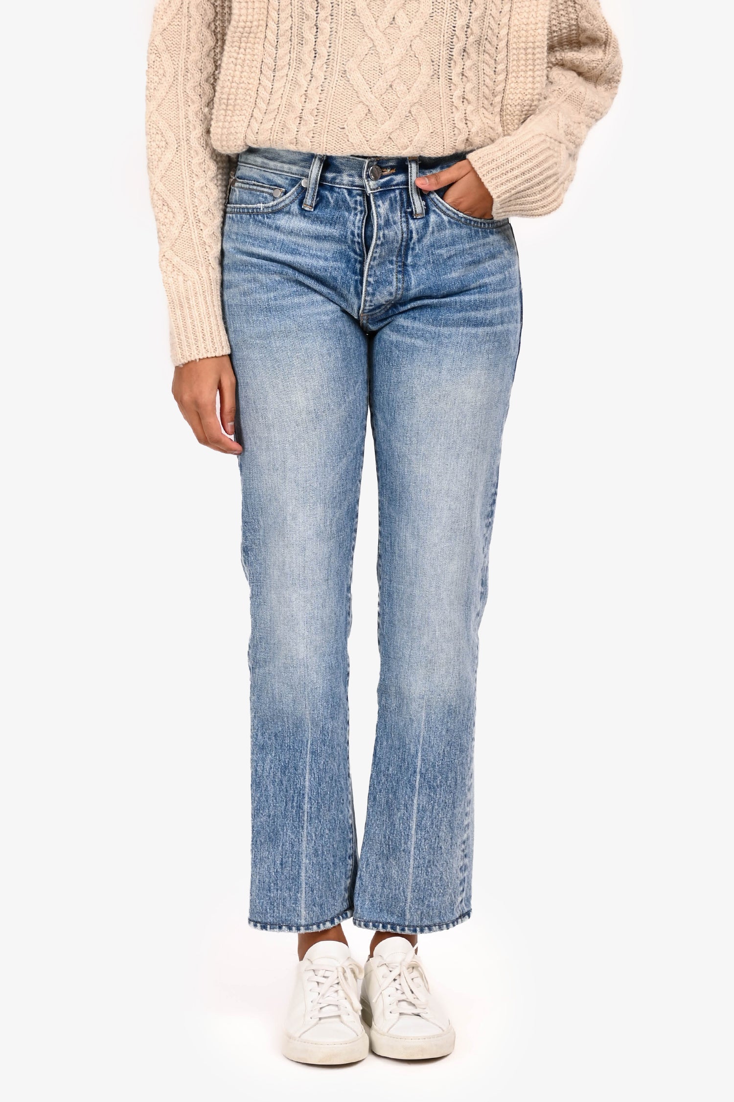 Rhude Blue Denim Fitted Jeans Size 28