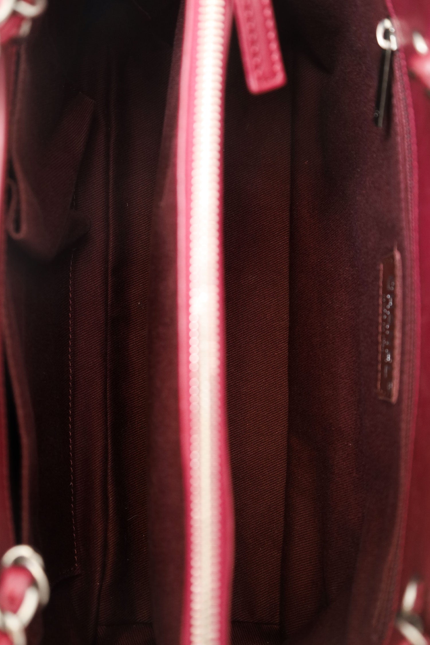 Pre-Loved Chanel™ 2011-12 Burgundy Quilted Leather CC Chain Tote