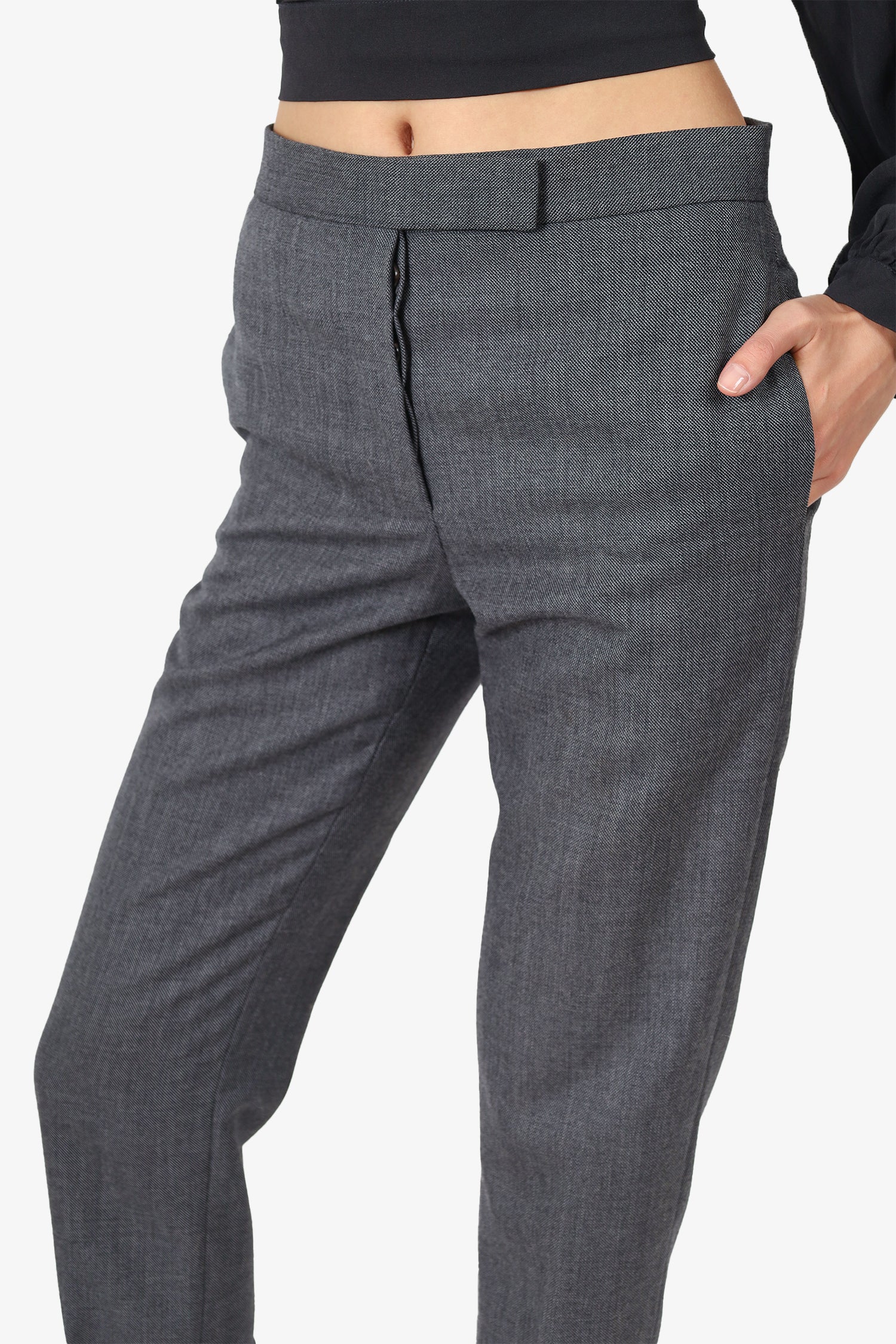 Thom Browne Grey Wool Straight Leg Pants Size 36