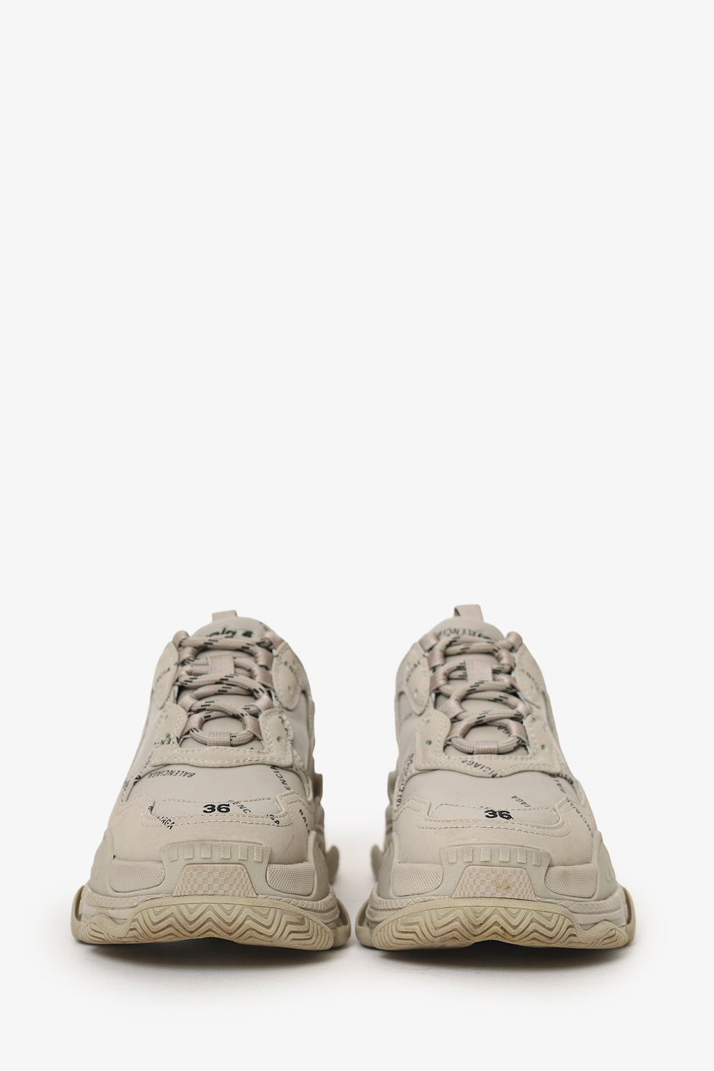 Balenciaga Grey Triple S Sneaker Size 6