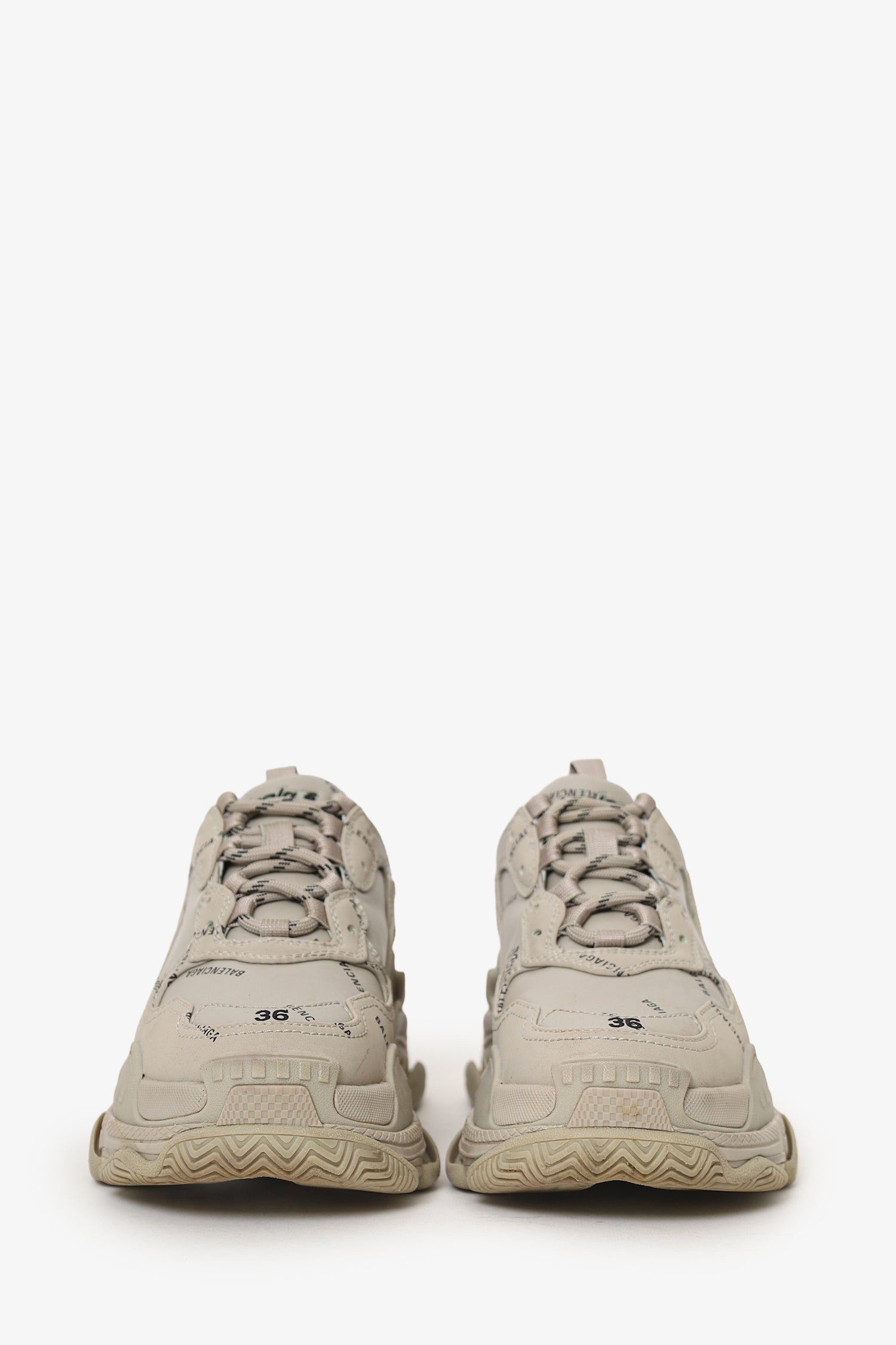 Balenciaga Grey Triple S Sneaker Size 6