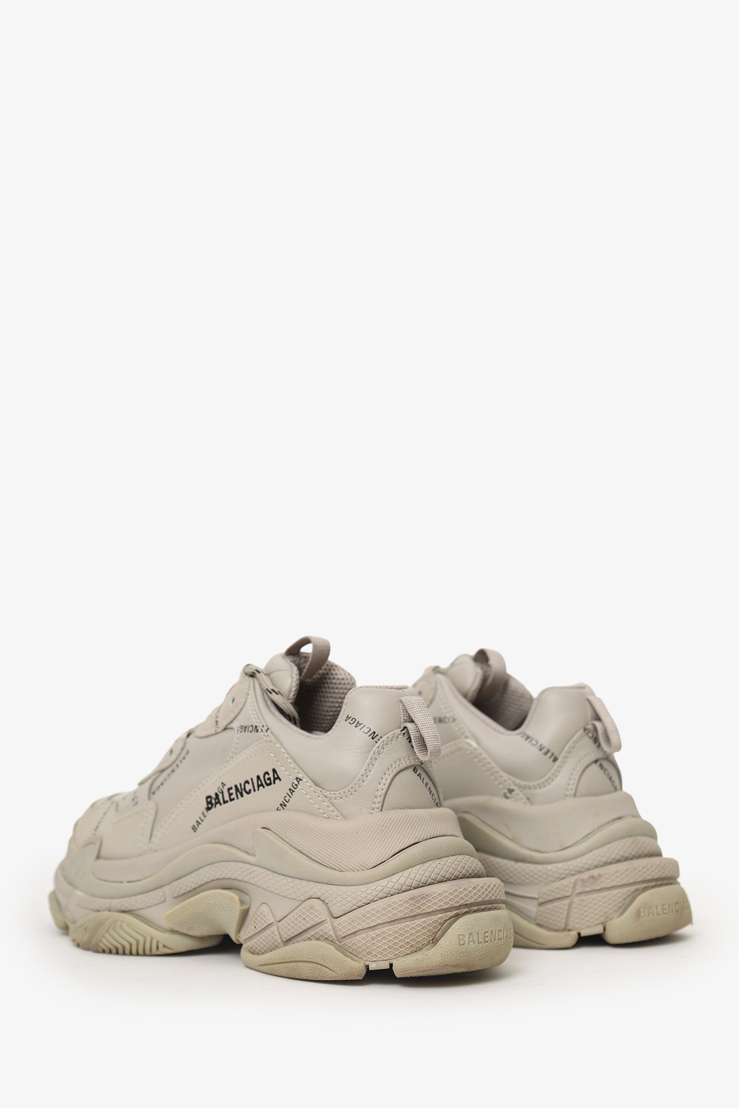 Balenciaga Grey Triple S Sneaker Size 6