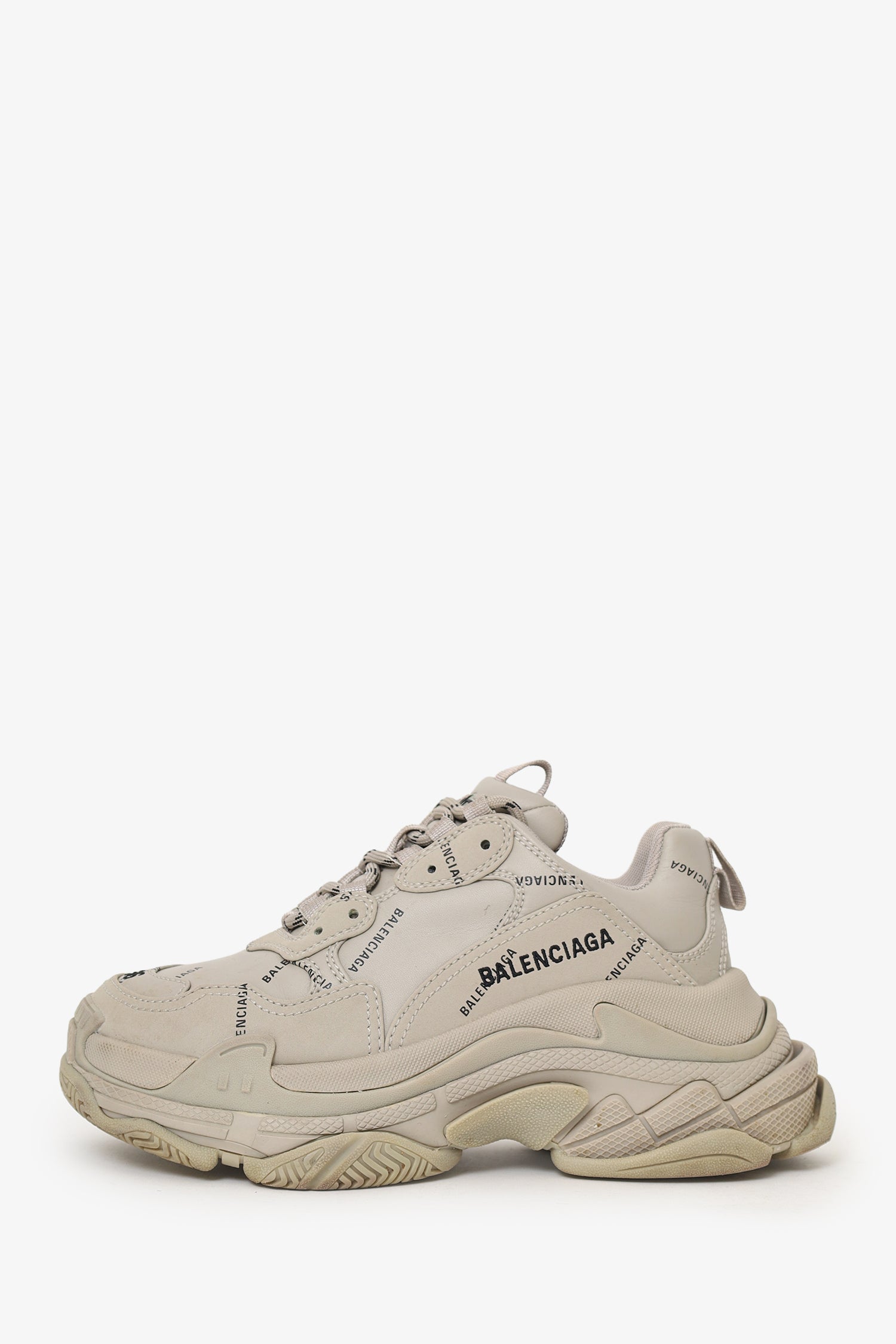 Balenciaga Grey Triple S Sneaker Size 6
