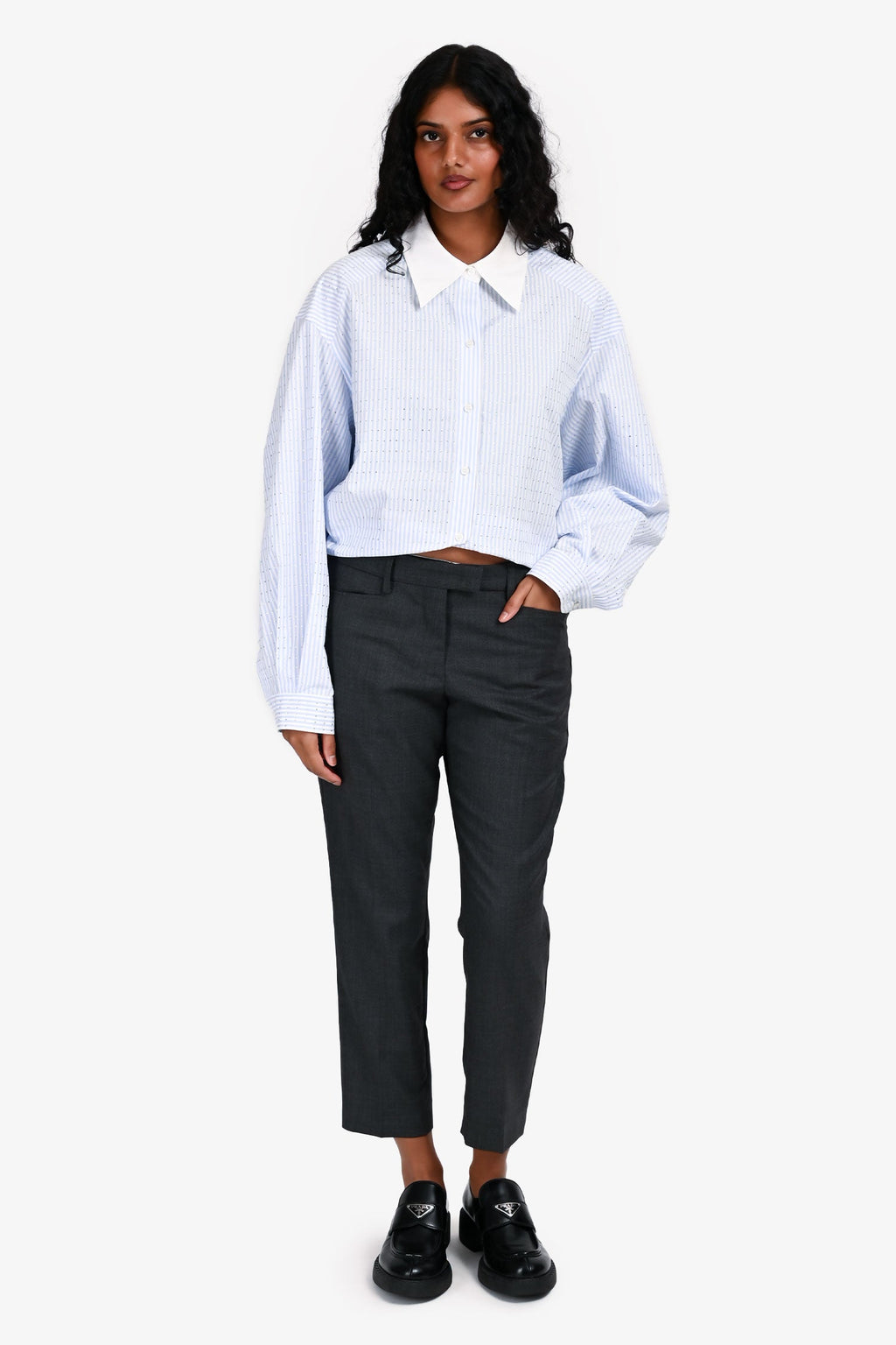 Isabel Marant Etoile Grey Crop Dress Pants Size 38