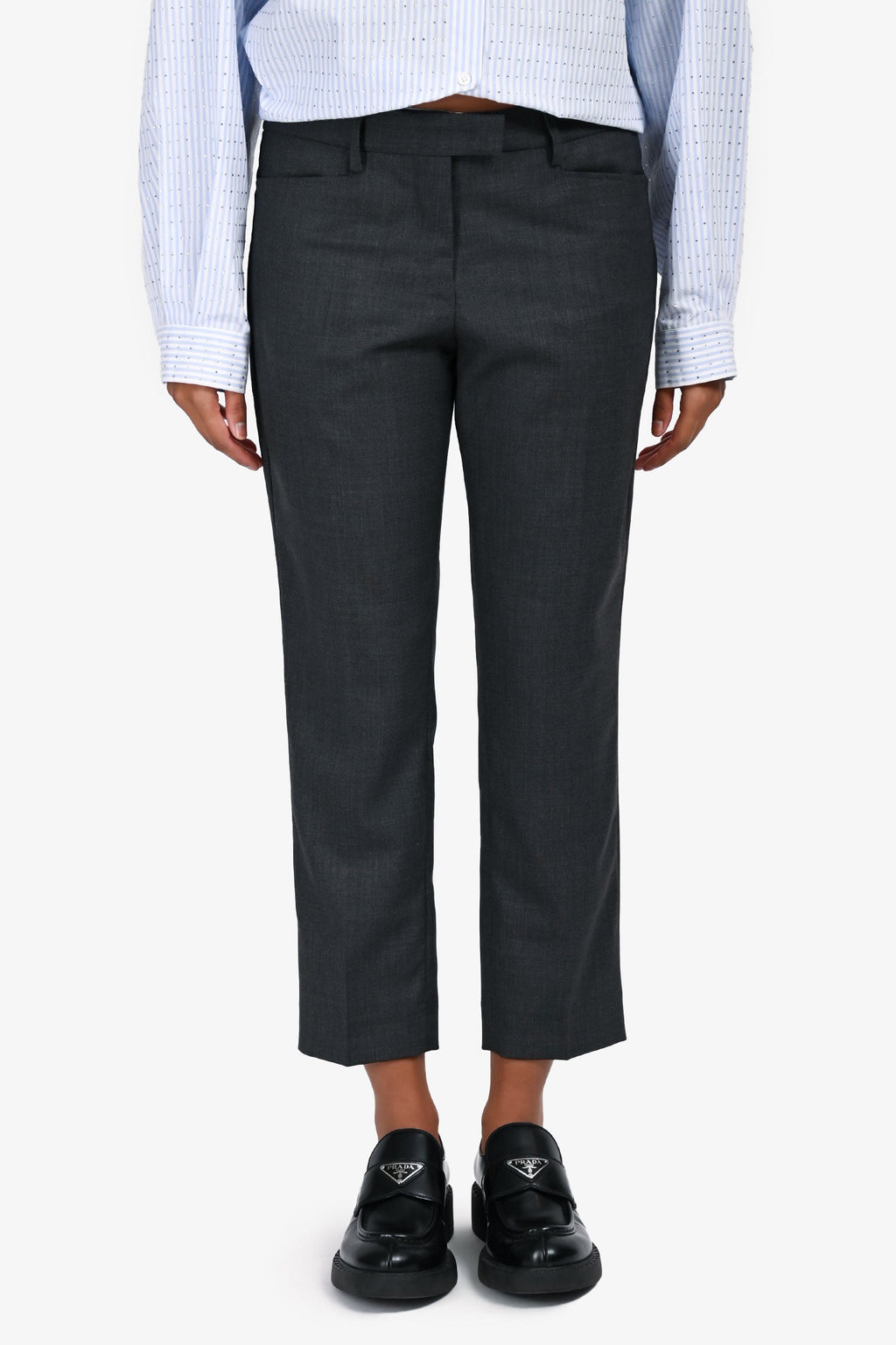 Isabel Marant Etoile Grey Crop Dress Pants Size 38