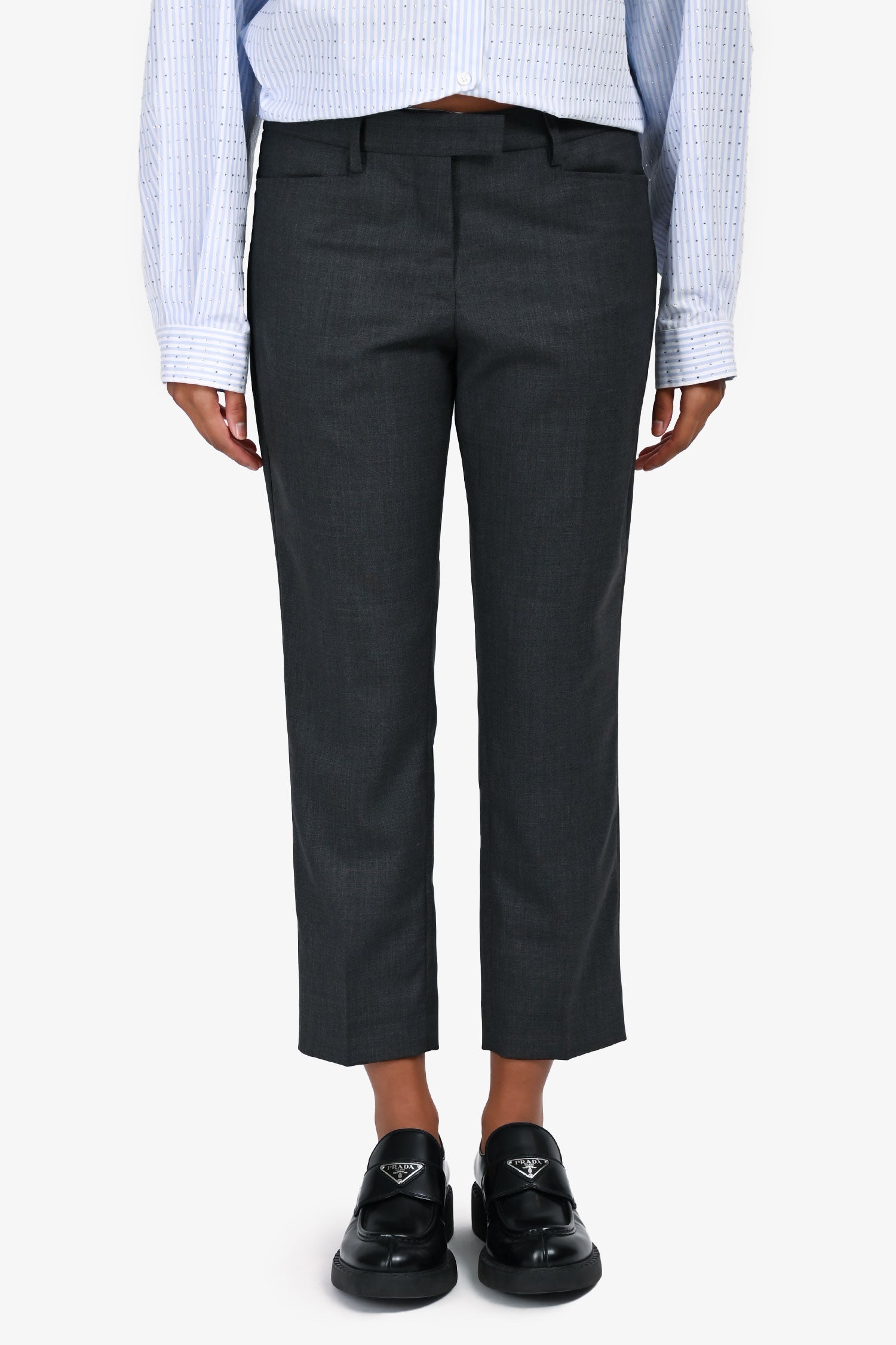 Isabel Marant Etoile Grey Crop Dress Pants Size 38