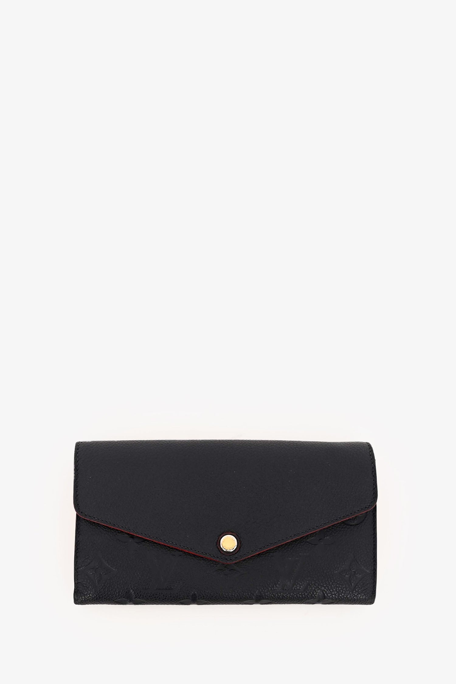 Louis Vuitton 2016 Navy Empreinte Sarah Wallet