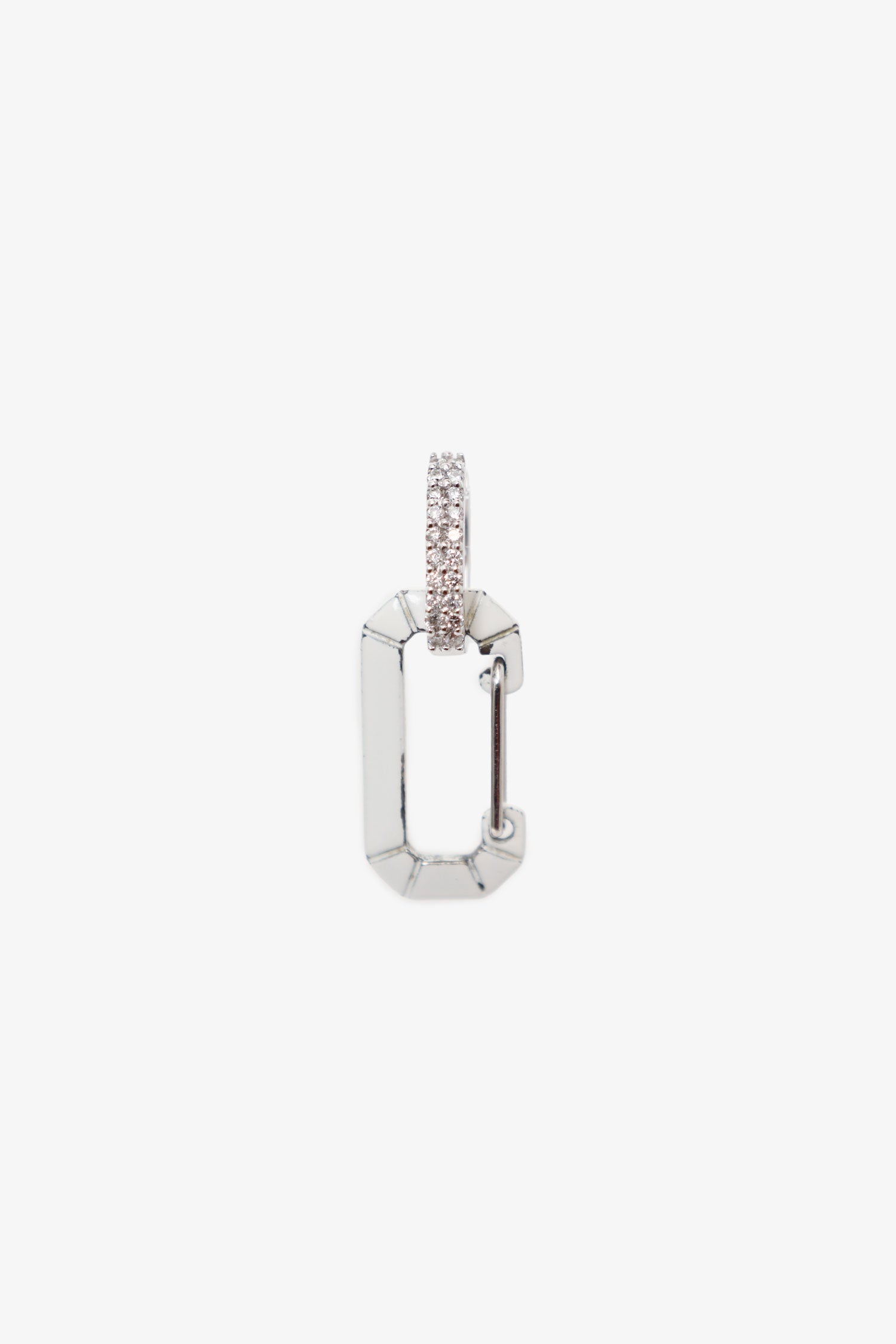 Eéra White 18kt White Gold/Diamond Single Earring