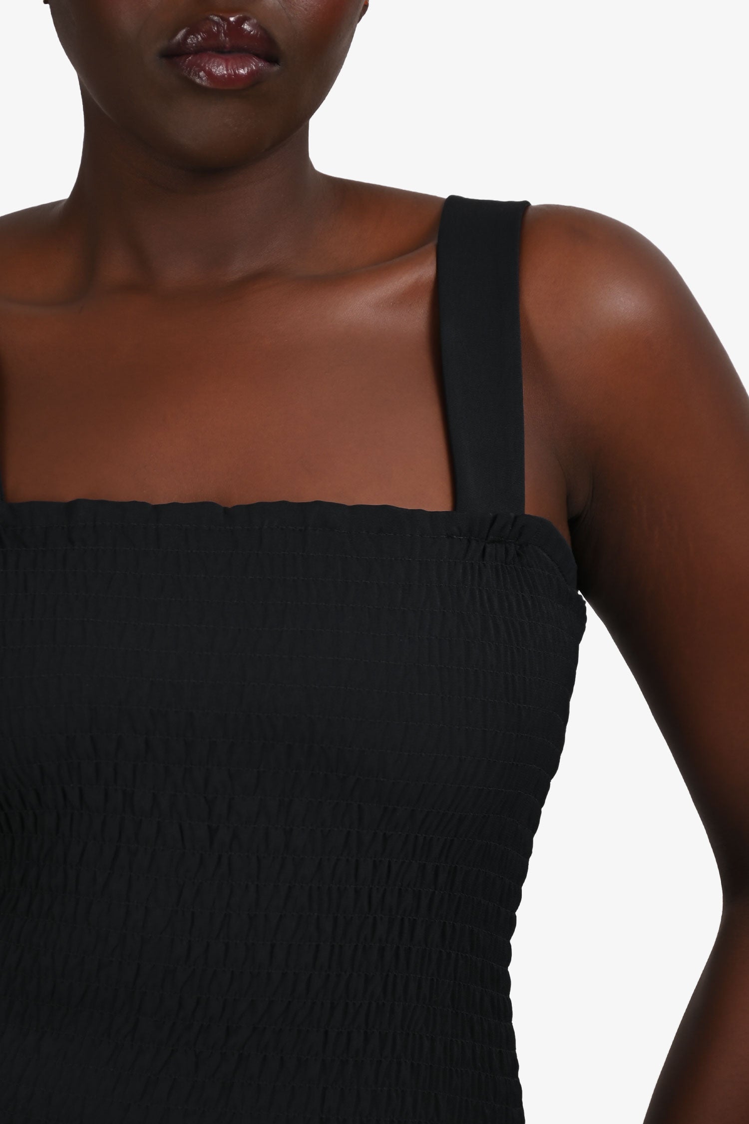 Proenza Schouler White Label Black Stitch Detail Midi Dress Size 6 US