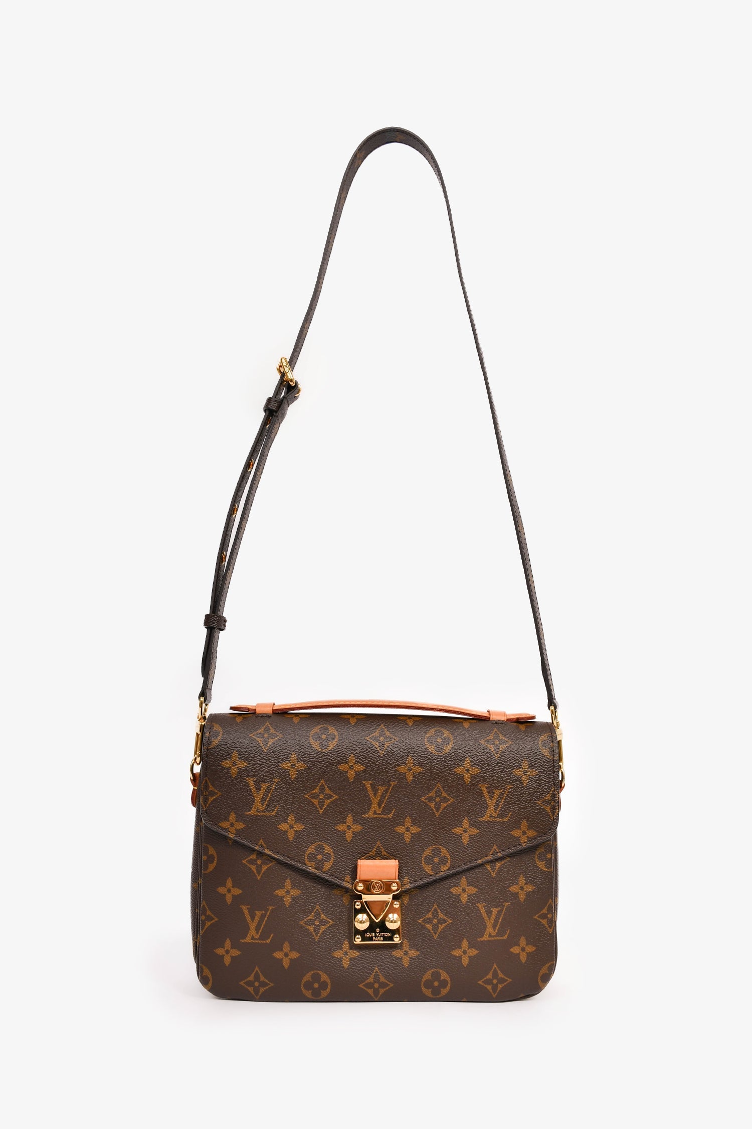 Louis Vuitton 2019 Monogram Canvas 'Pochette Métis' Top Handle with Strap