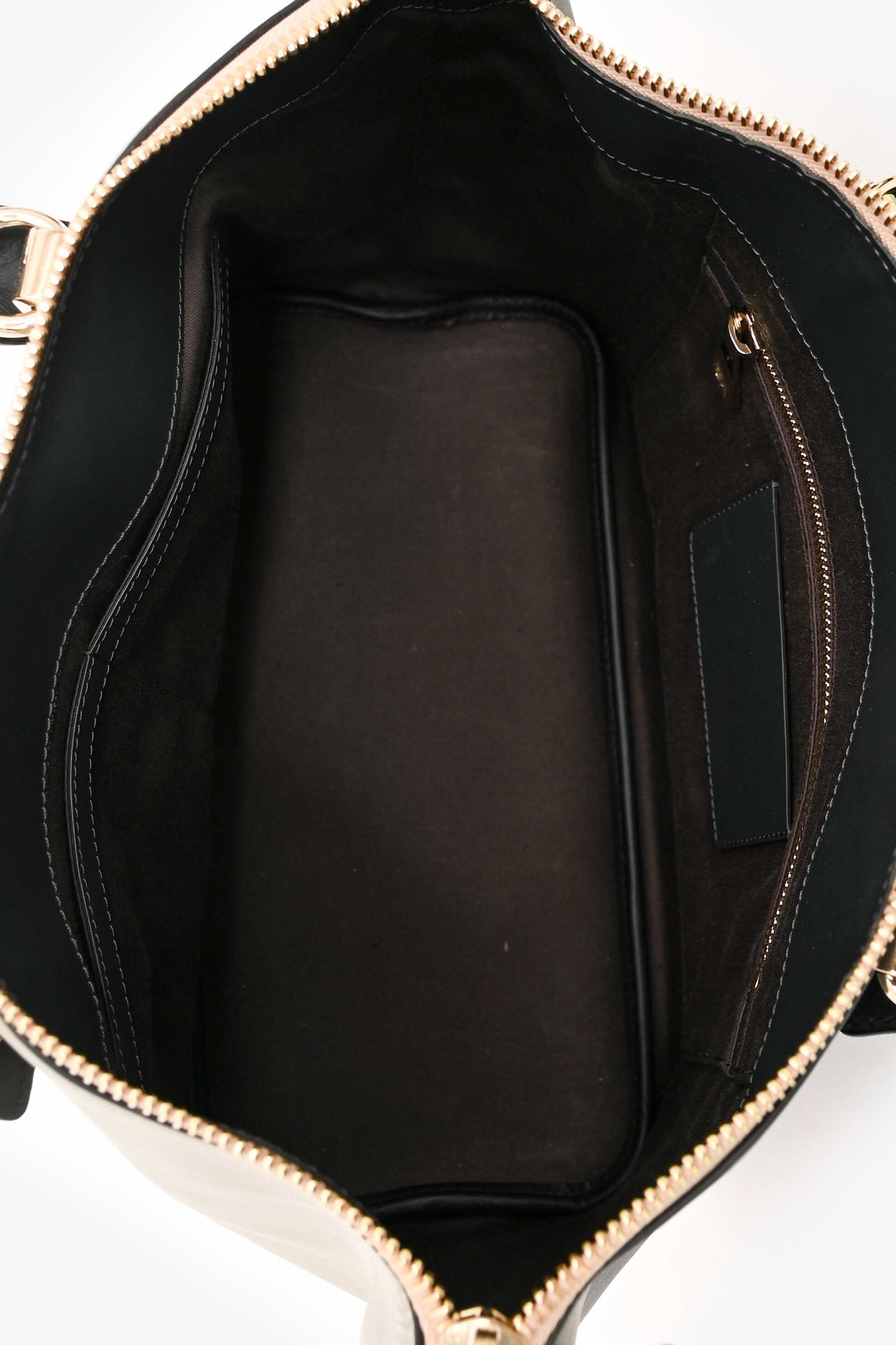 Chloe 2014 Black/Light Grey Leather Baylee Tote with Strap