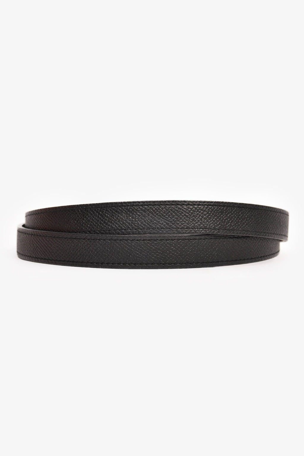 Hermès 2016 Black Epsom Leather Kelly 18 Belt