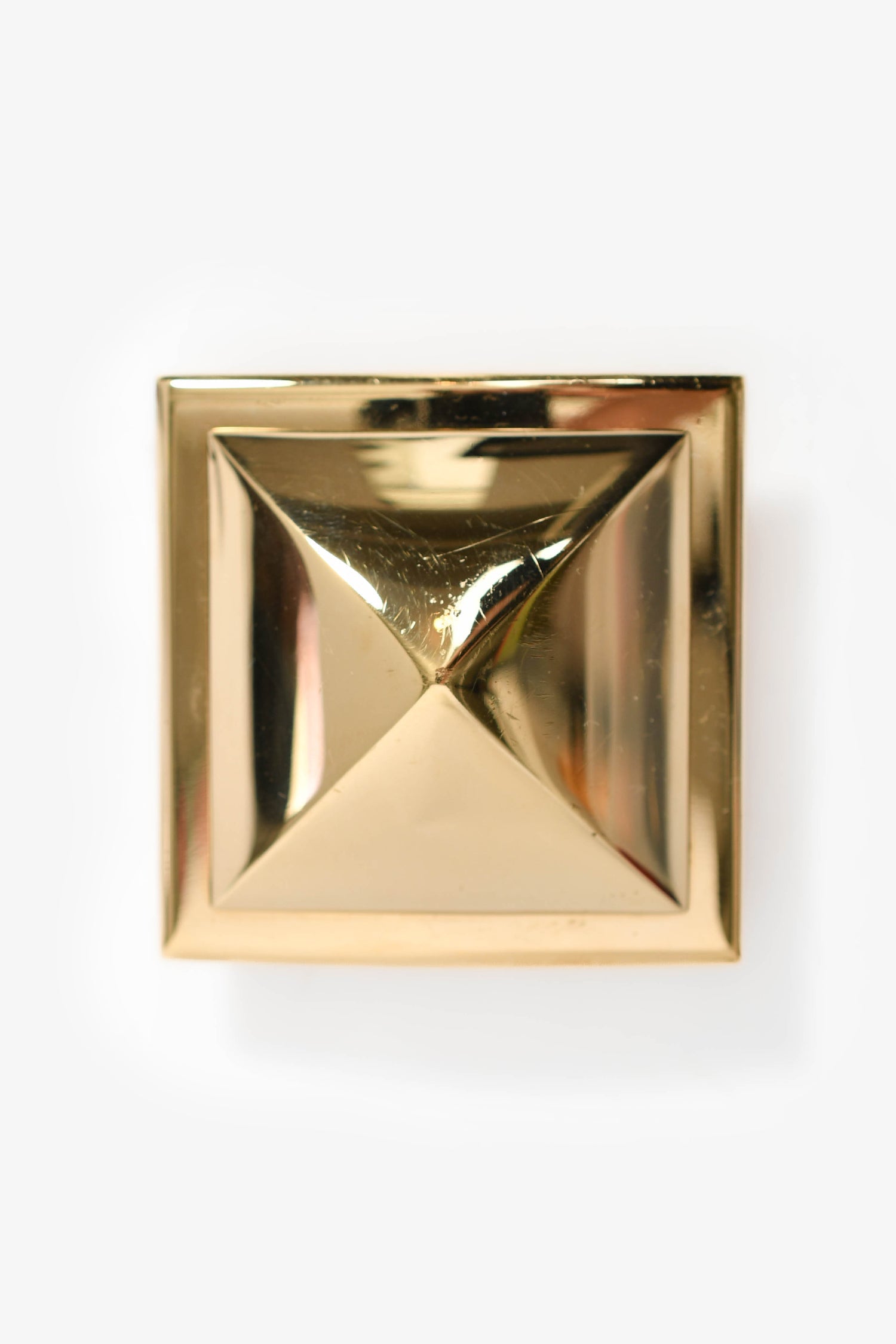 Hermès Gold Tone 'Pyramid' Belt Buckle