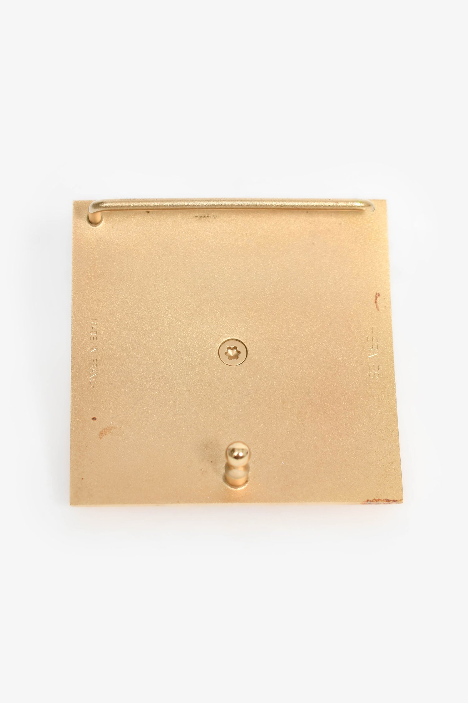 Hermès Gold Tone 'Pyramid' Belt Buckle