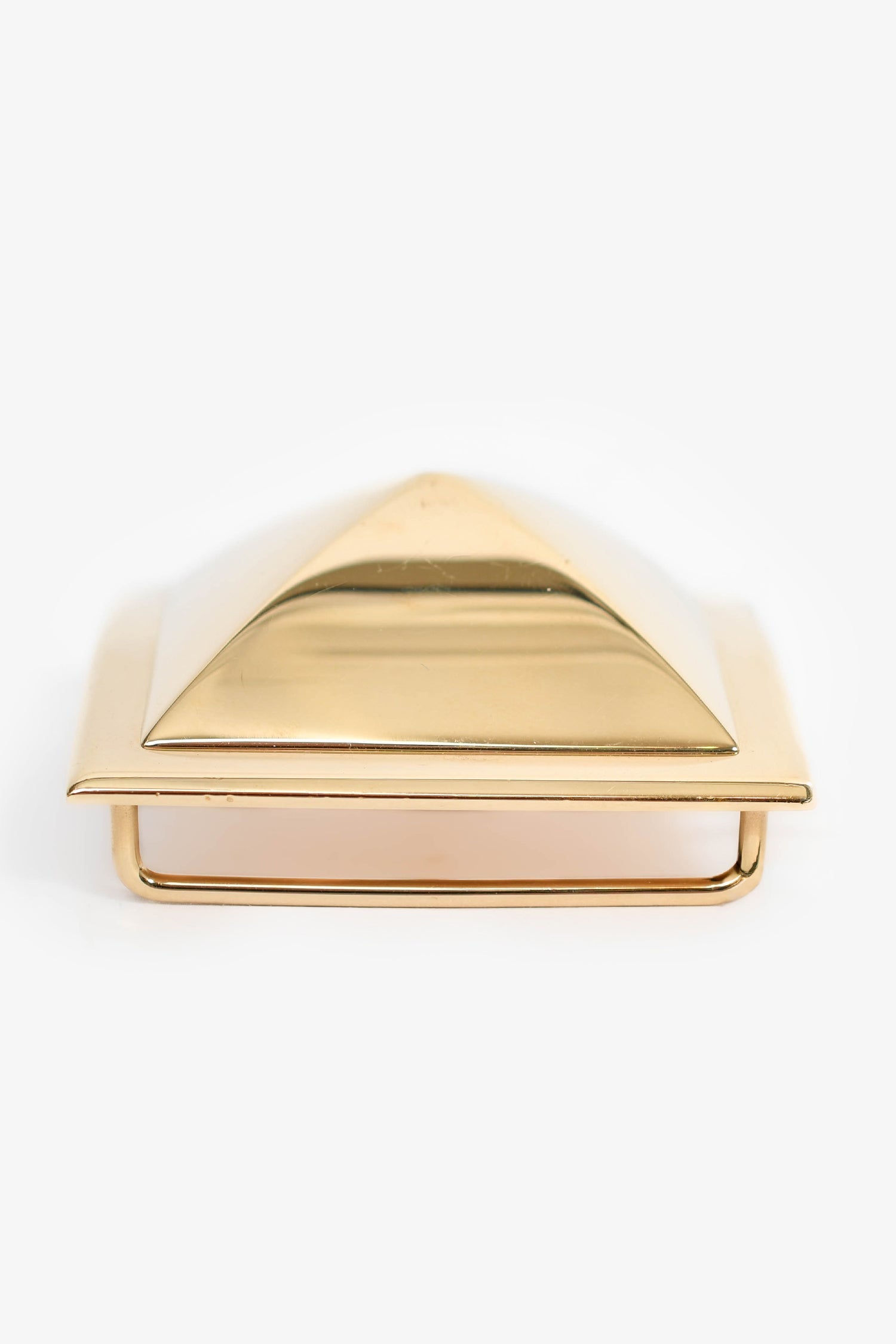 Hermès Gold Tone 'Pyramid' Belt Buckle