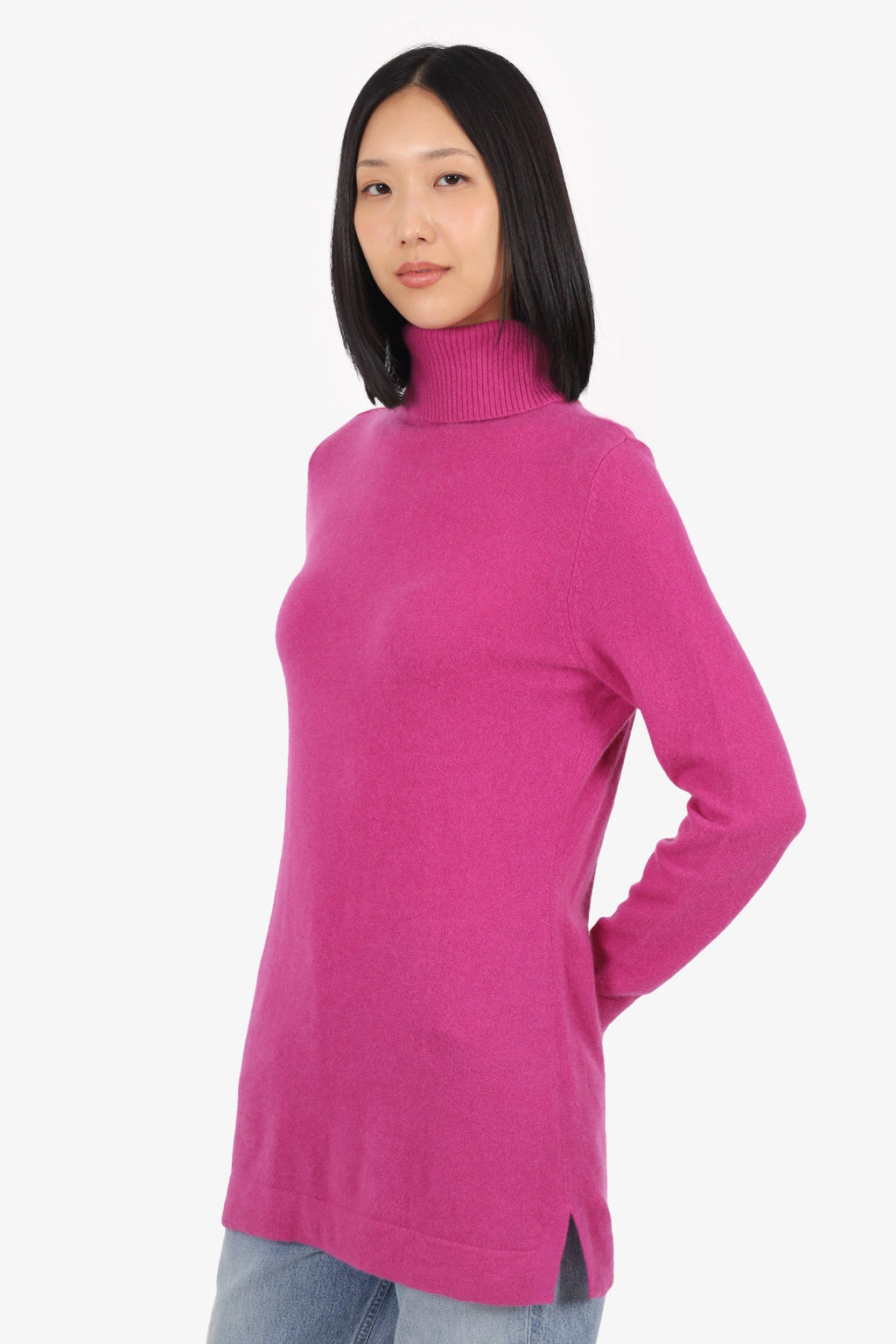 Vince Pink Cashmere Long Sleeves Turtle Neck Sweater Size XS