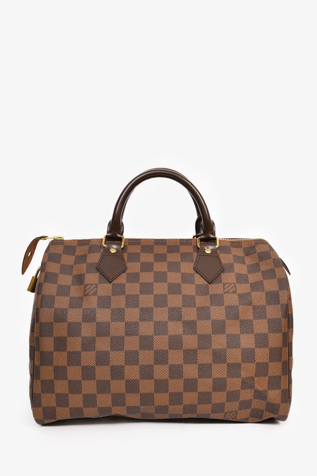 Louis Vuitton 2011 Brown Canvas/Leather Damier Ebene Speedy 30
