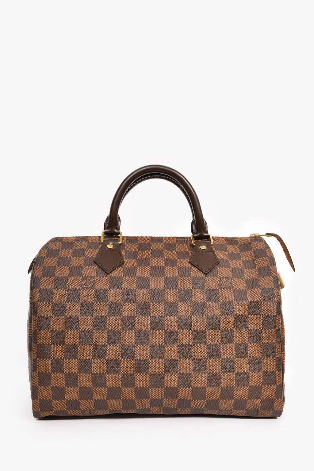 Louis Vuitton 2011 Brown Canvas/Leather Damier Ebene Speedy 30