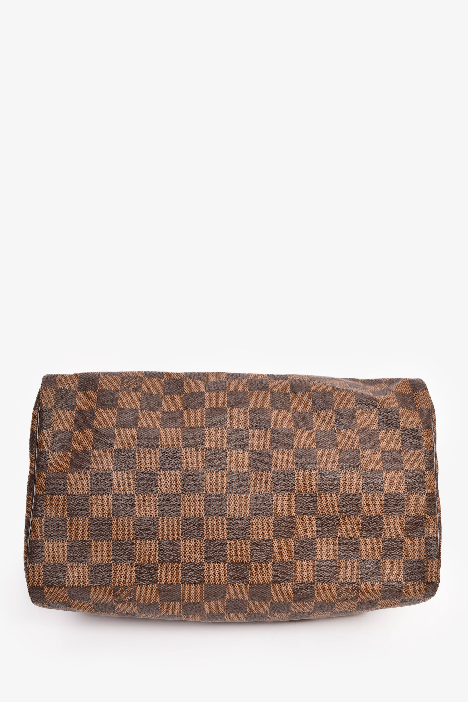 Louis Vuitton 2011 Brown Canvas/Leather Damier Ebene Speedy 30