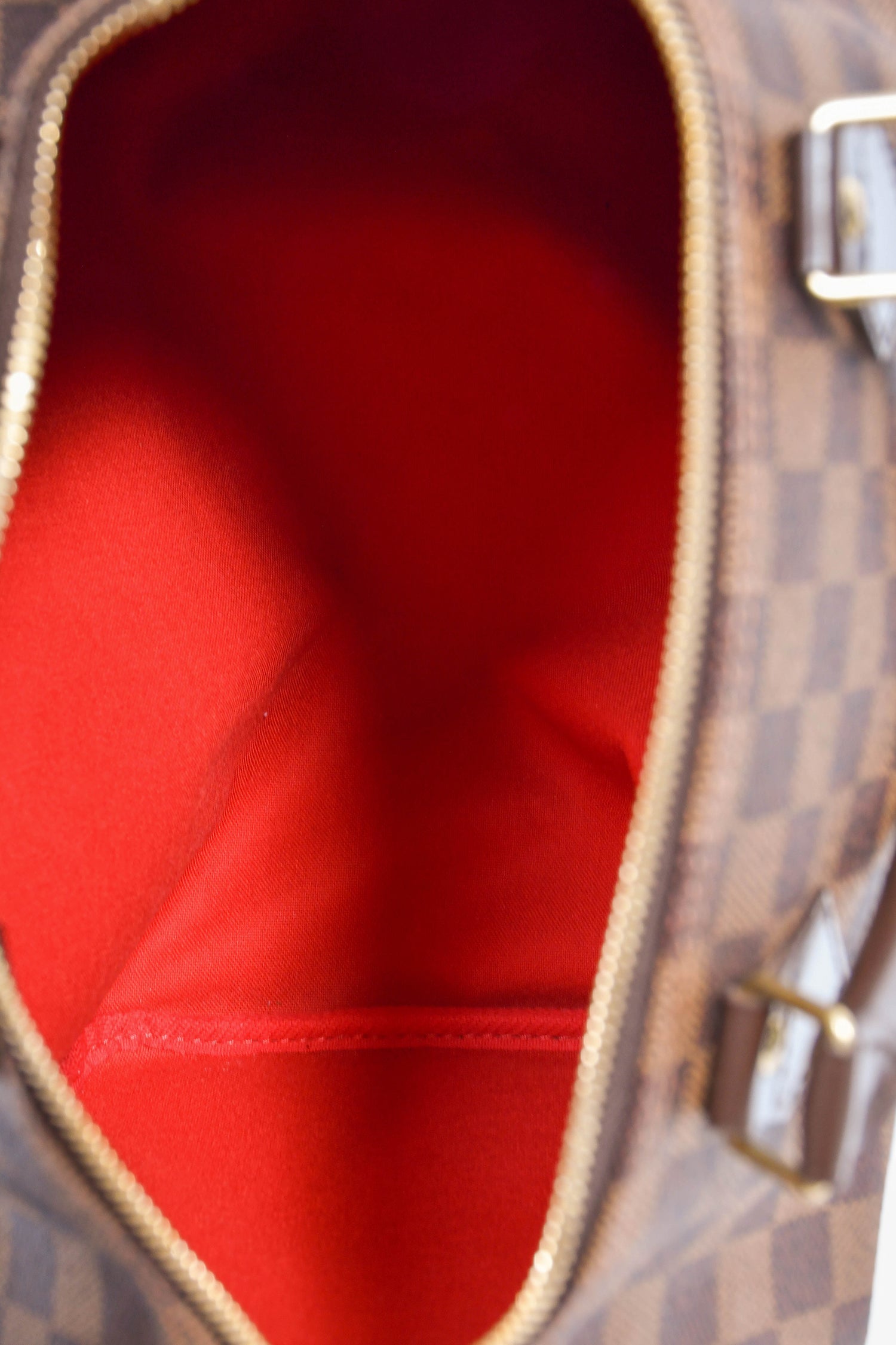Louis Vuitton 2011 Brown Canvas/Leather Damier Ebene Speedy 30