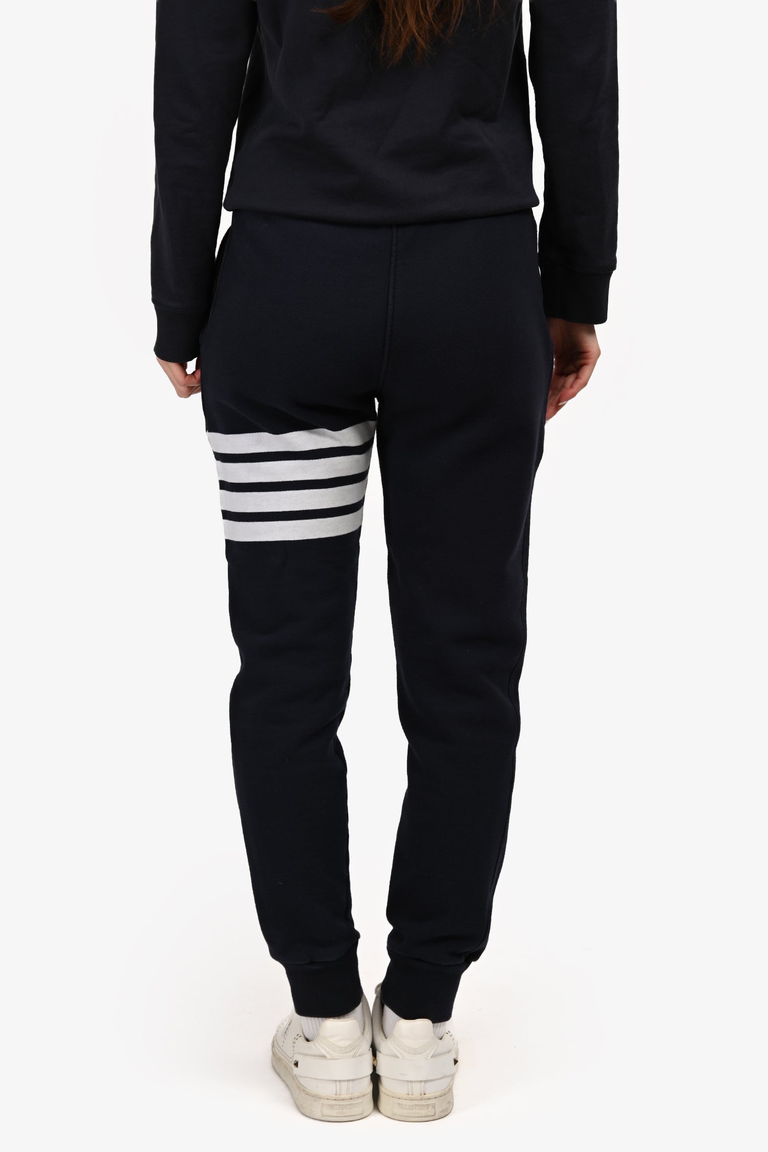 Thom Browne Navy 4 Stripes Joggers Size 42 Men