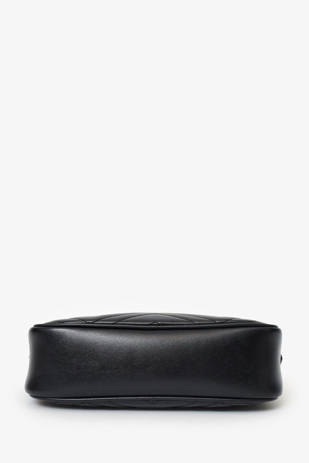 Gucci Black Leather Marmont Matelasse Camera Bag