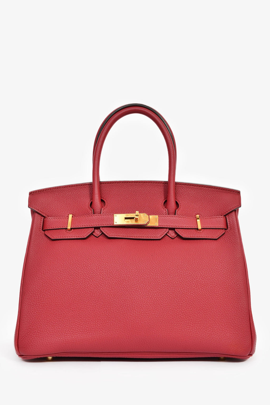 Hermès 2016 Rouge Clemence Leather Birkin 30 GHW