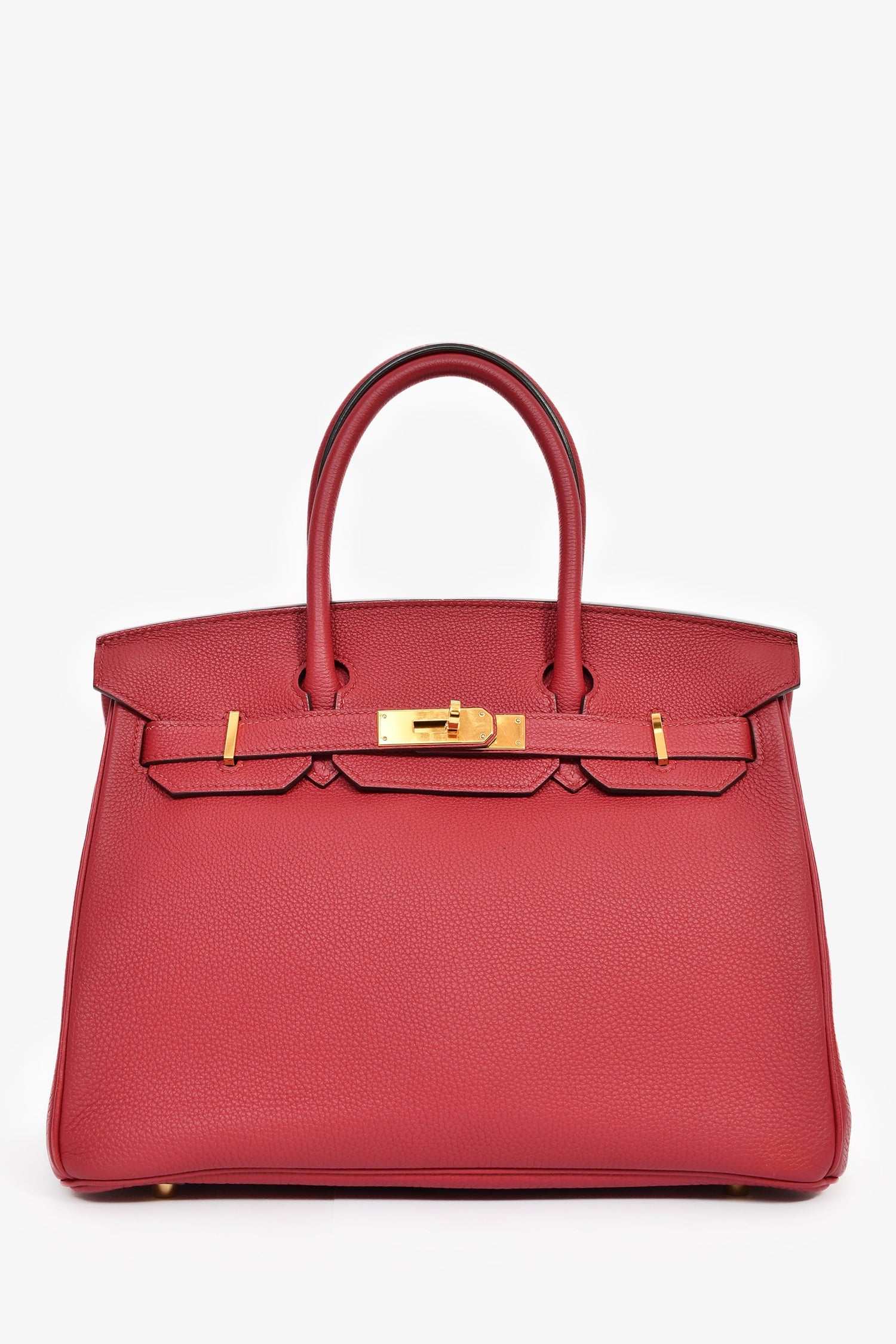 Hermès 2016 Rouge Clemence Leather Birkin 30 GHW
