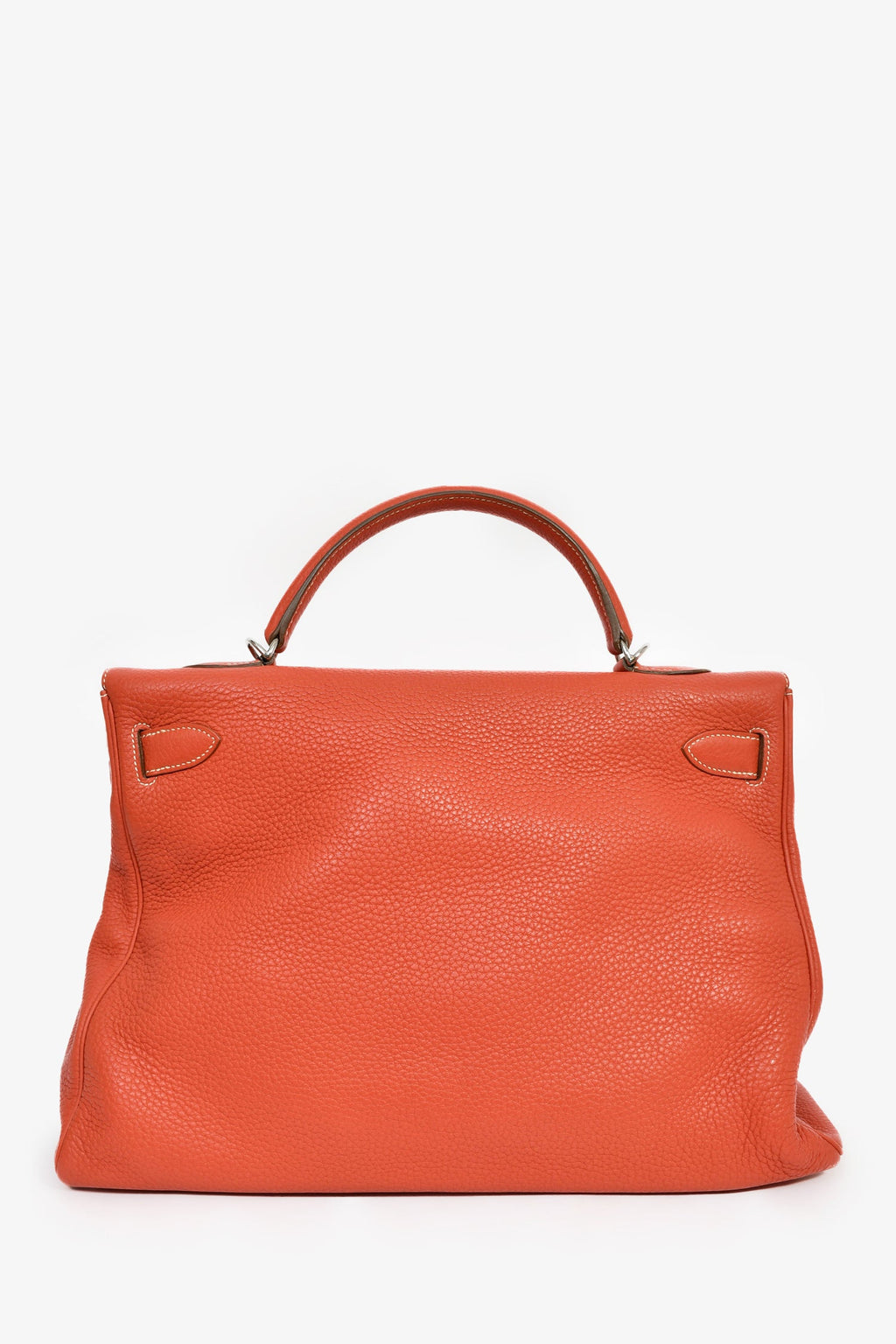 Hermès Coral Clemence Leather Kelly 40 with Strap
